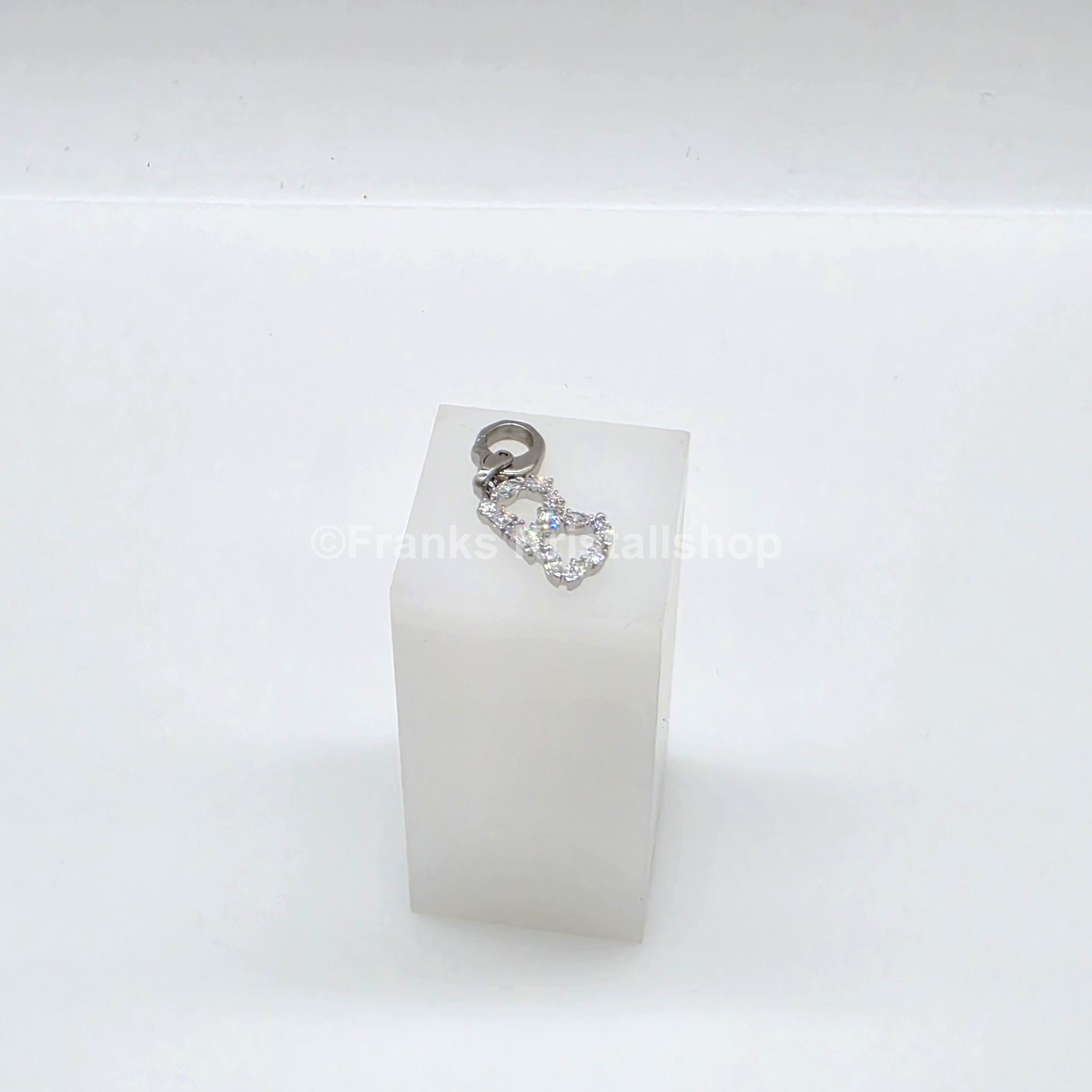 SWAROVSKI Symbolica Charm Buchstabe Anhänger A - Z, Weiß, Rhodiniert