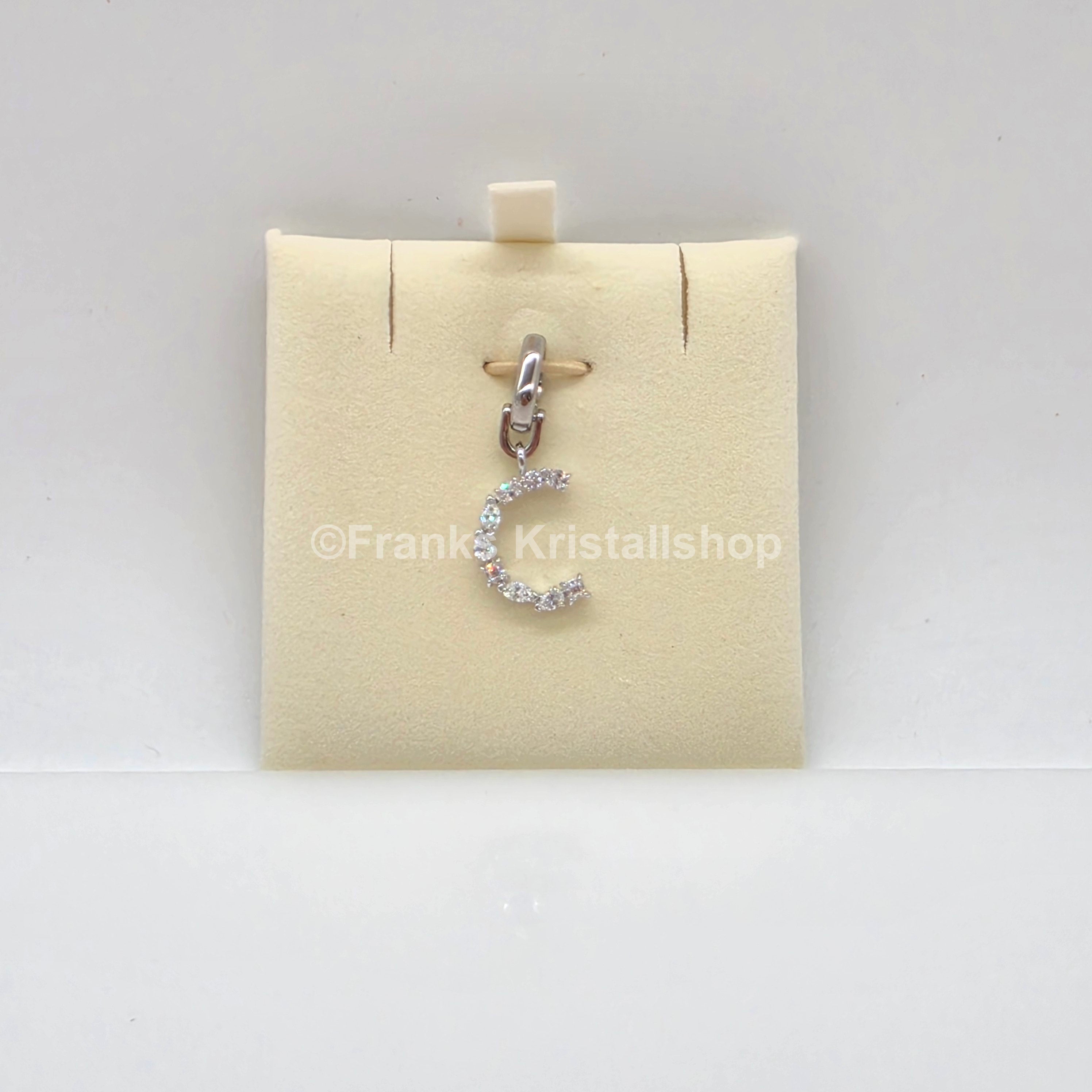 SWAROVSKI Symbolica Charm Buchstabe Anhänger A - Z, Weiß, Rhodiniert