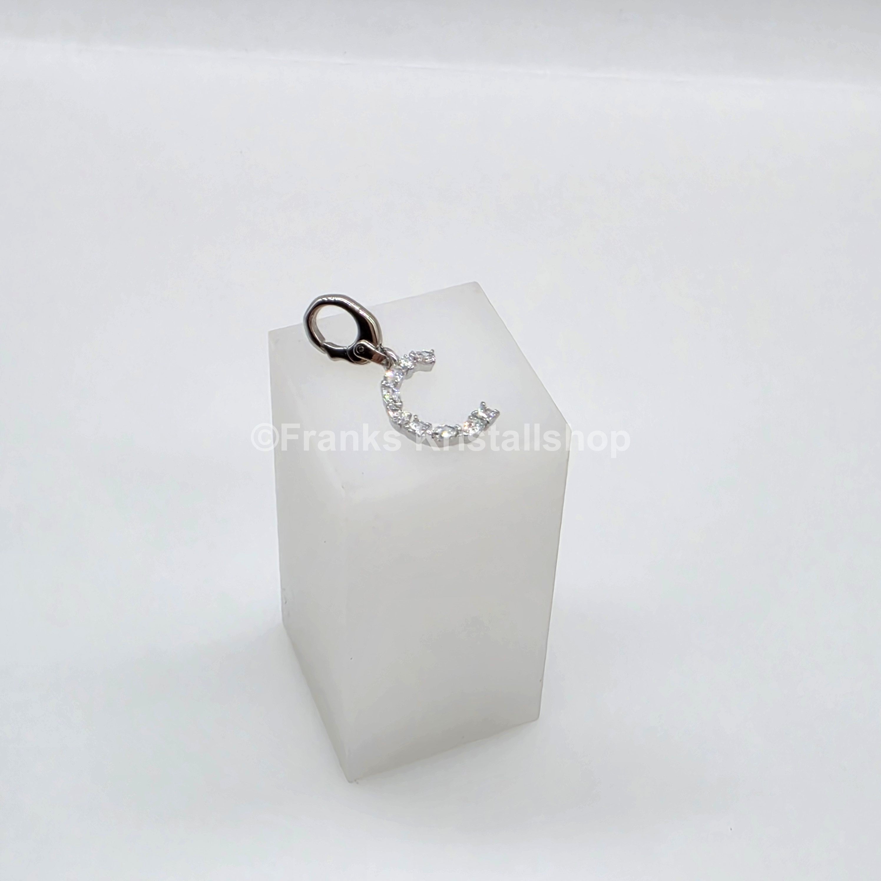 SWAROVSKI Symbolica Charm Buchstabe Anhänger A - Z, Weiß, Rhodiniert