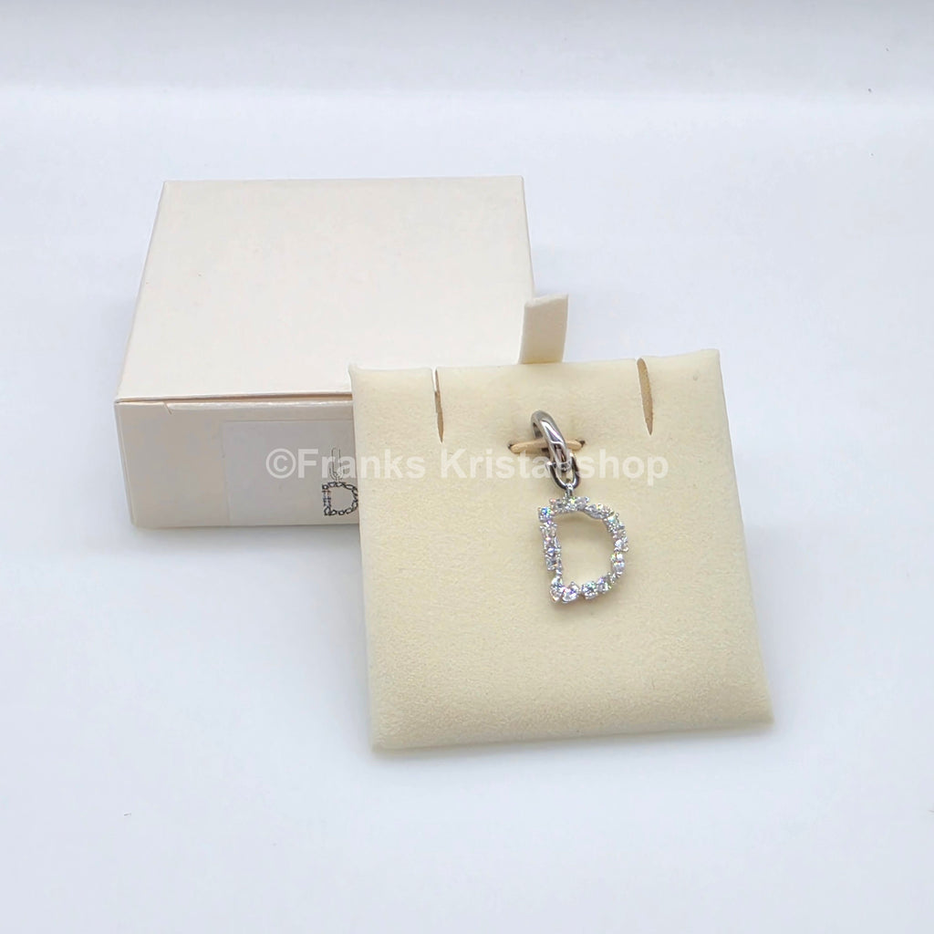 SWAROVSKI Symbolica Charm Buchstabe Anhänger A - Z, Weiß, Rhodiniert