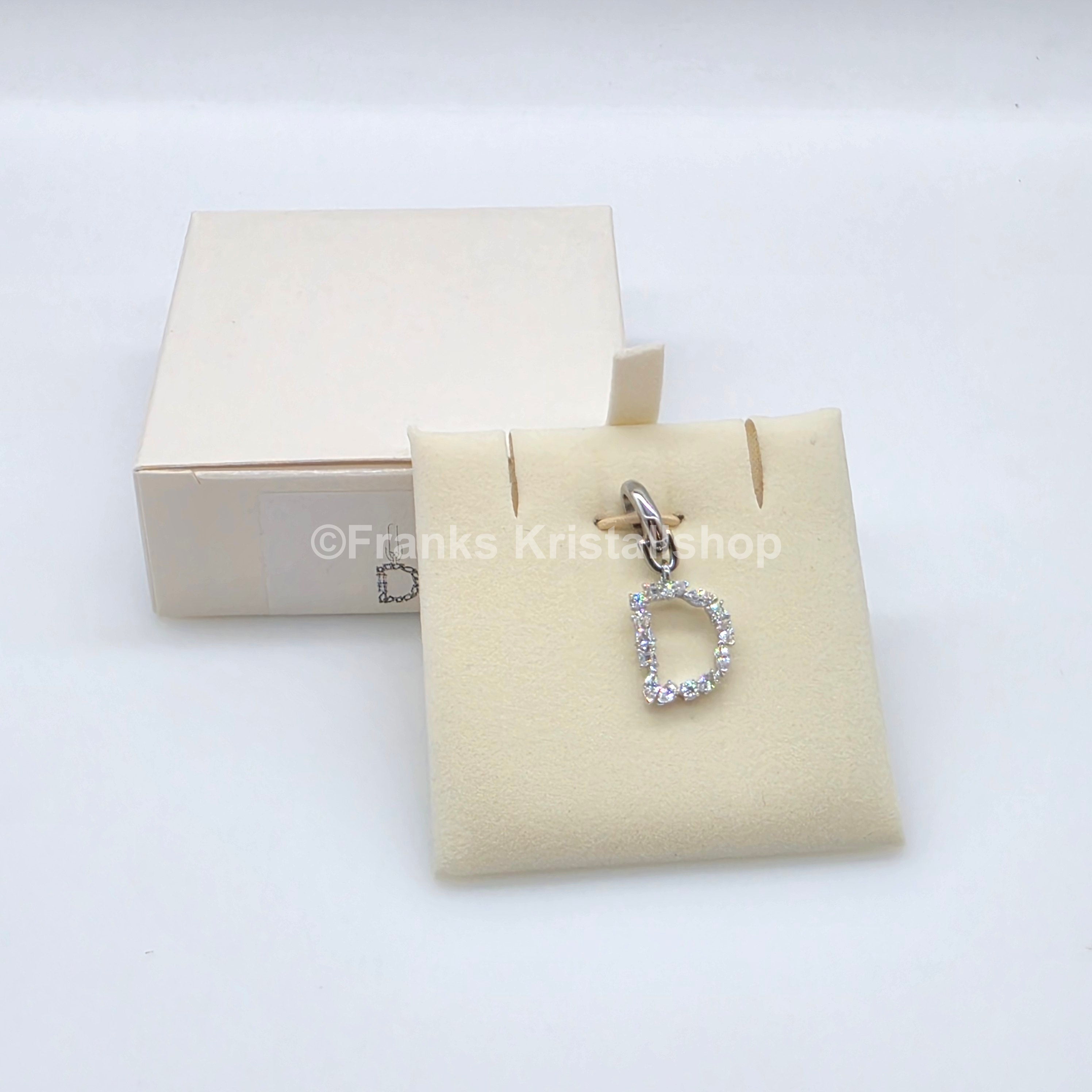 SWAROVSKI Symbolica Charm Buchstabe Anhänger A - Z, Weiß, Rhodiniert