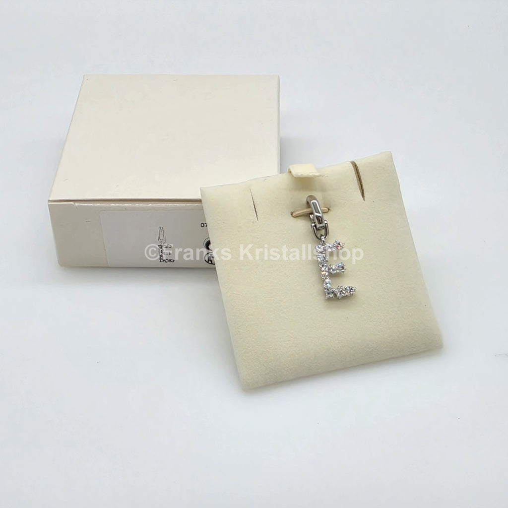 SWAROVSKI Symbolica Charm Buchstabe Anhänger A - Z, Weiß, Rhodiniert