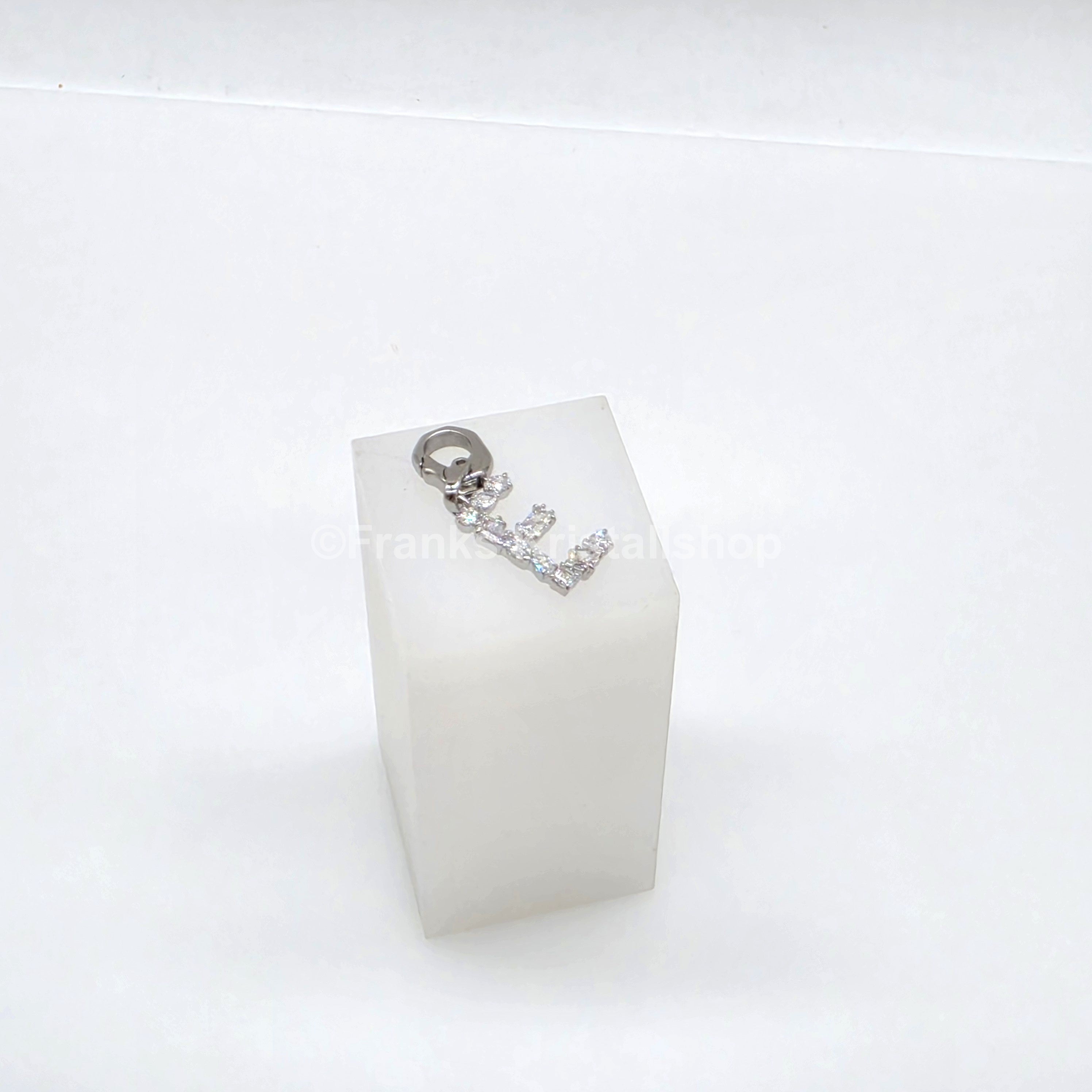 SWAROVSKI Symbolica Charm Buchstabe Anhänger A - Z, Weiß, Rhodiniert