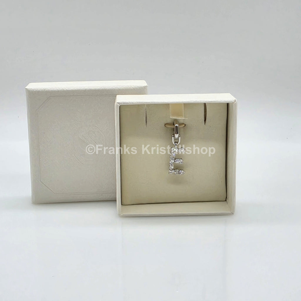 SWAROVSKI Symbolica Charm Buchstabe Anhänger A - Z, Weiß, Rhodiniert
