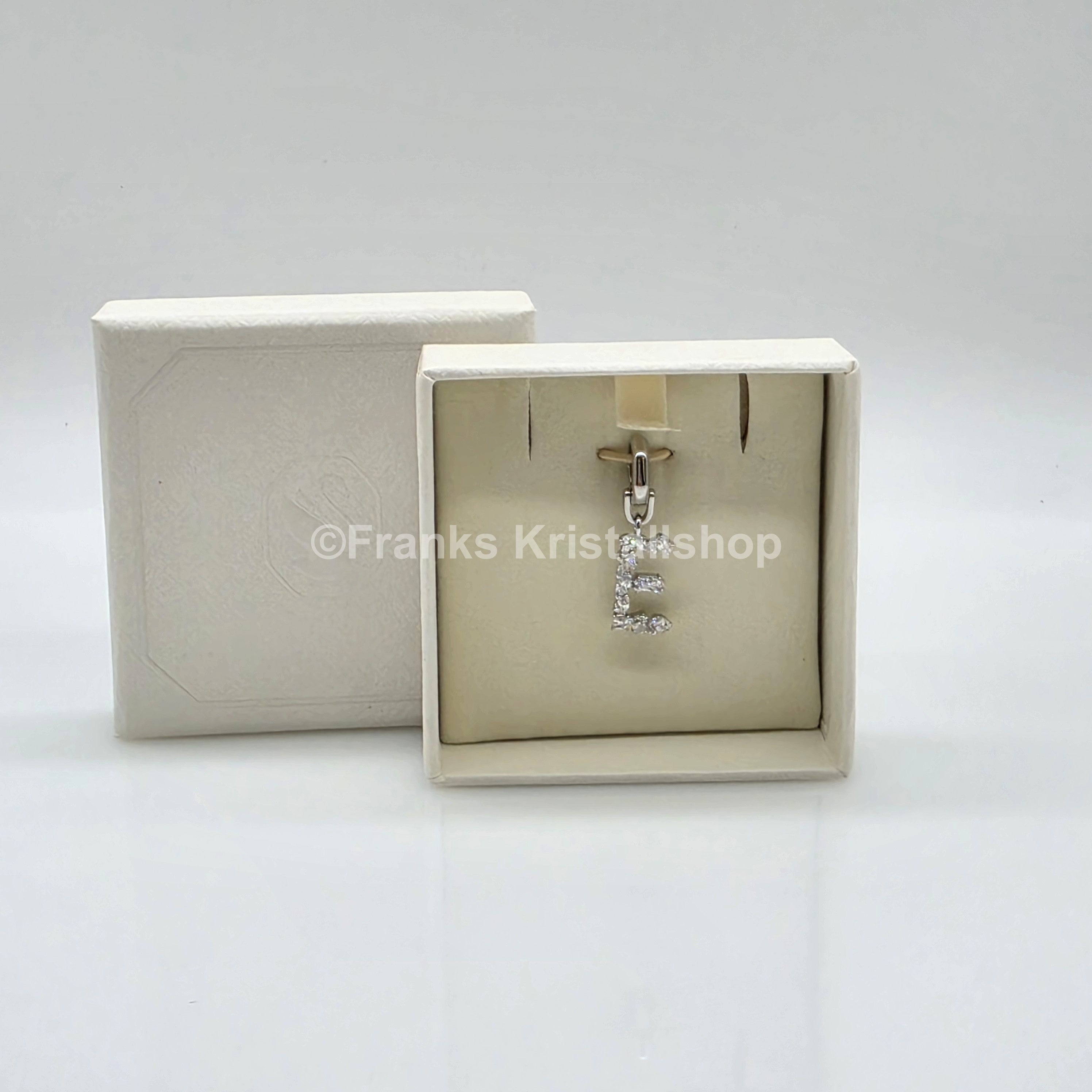 SWAROVSKI Symbolica Charm Buchstabe Anhänger A - Z, Weiß, Rhodiniert