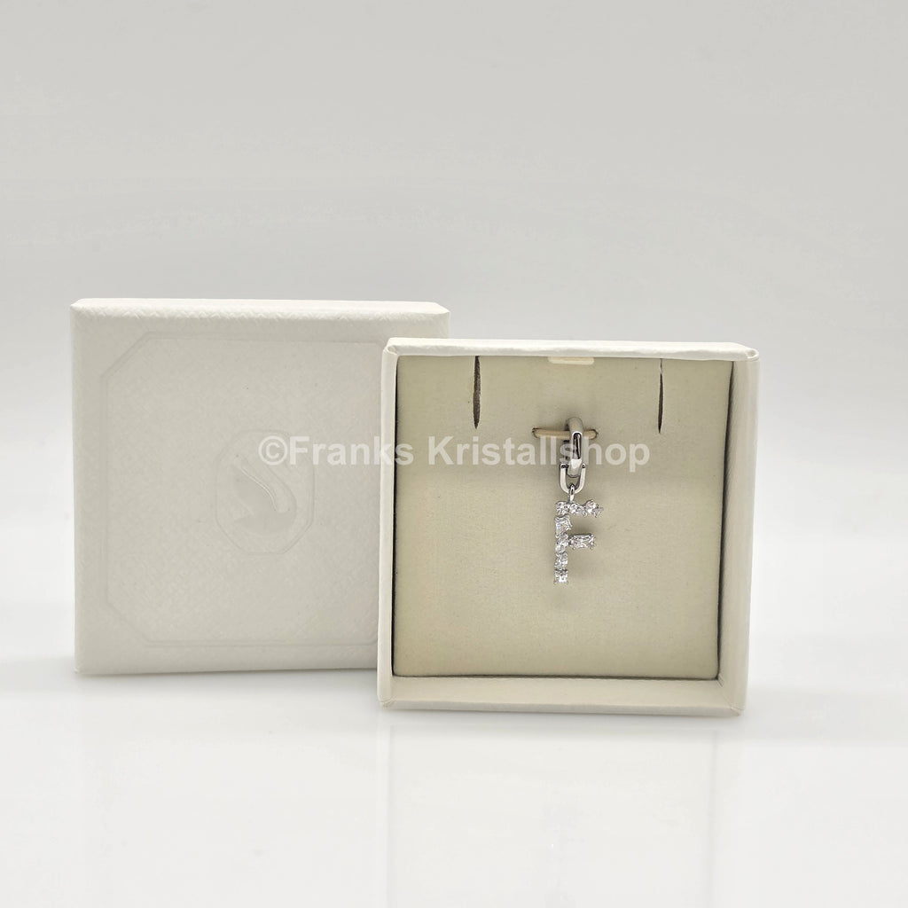 SWAROVSKI Symbolica Charm Buchstabe Anhänger A - Z, Weiß, Rhodiniert