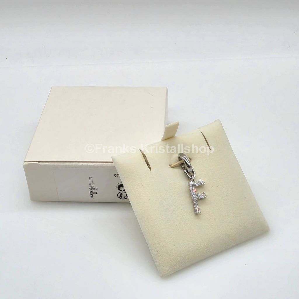 SWAROVSKI Symbolica Charm Buchstabe Anhänger A - Z, Weiß, Rhodiniert