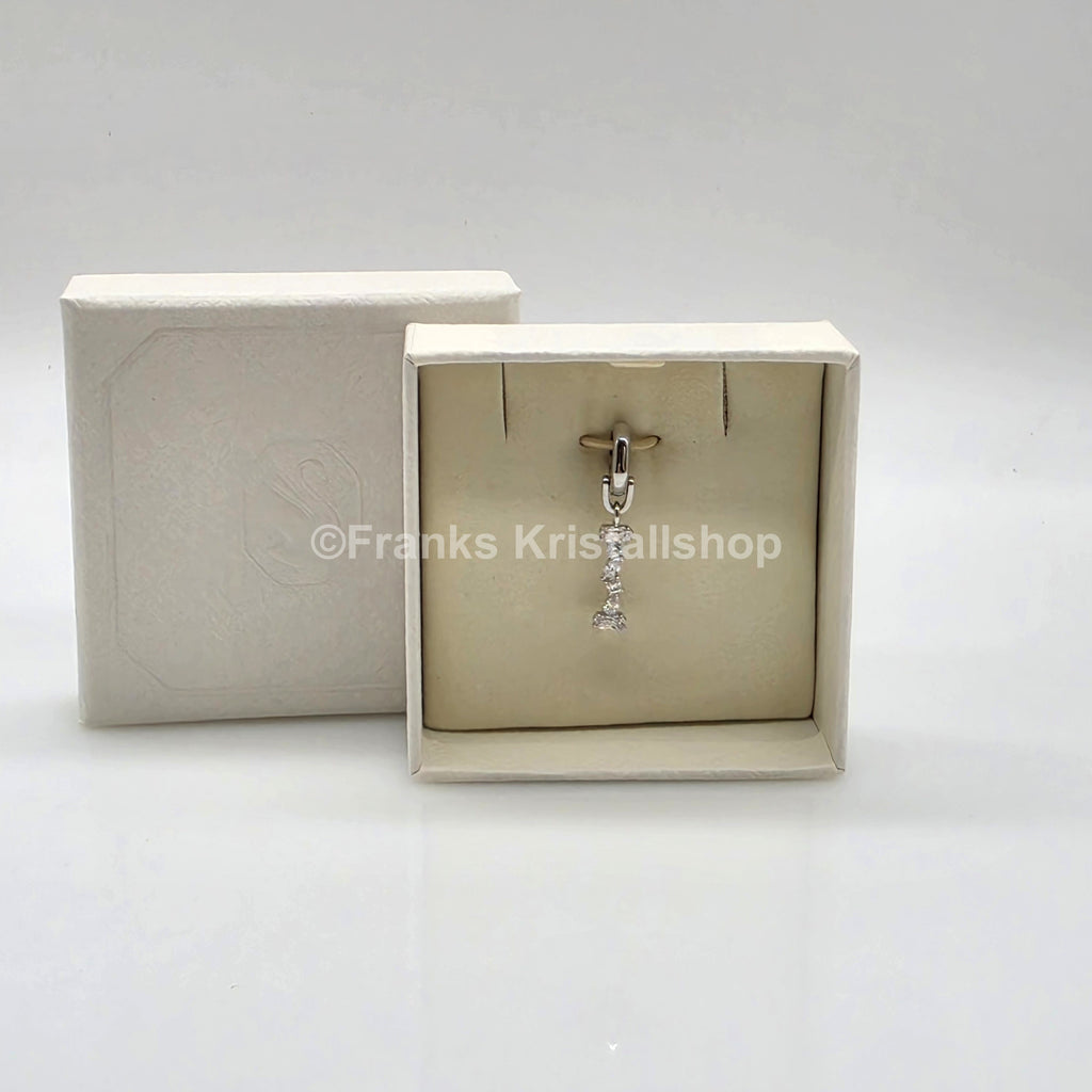 SWAROVSKI Symbolica Charm Buchstabe Anhänger A - Z, Weiß, Rhodiniert