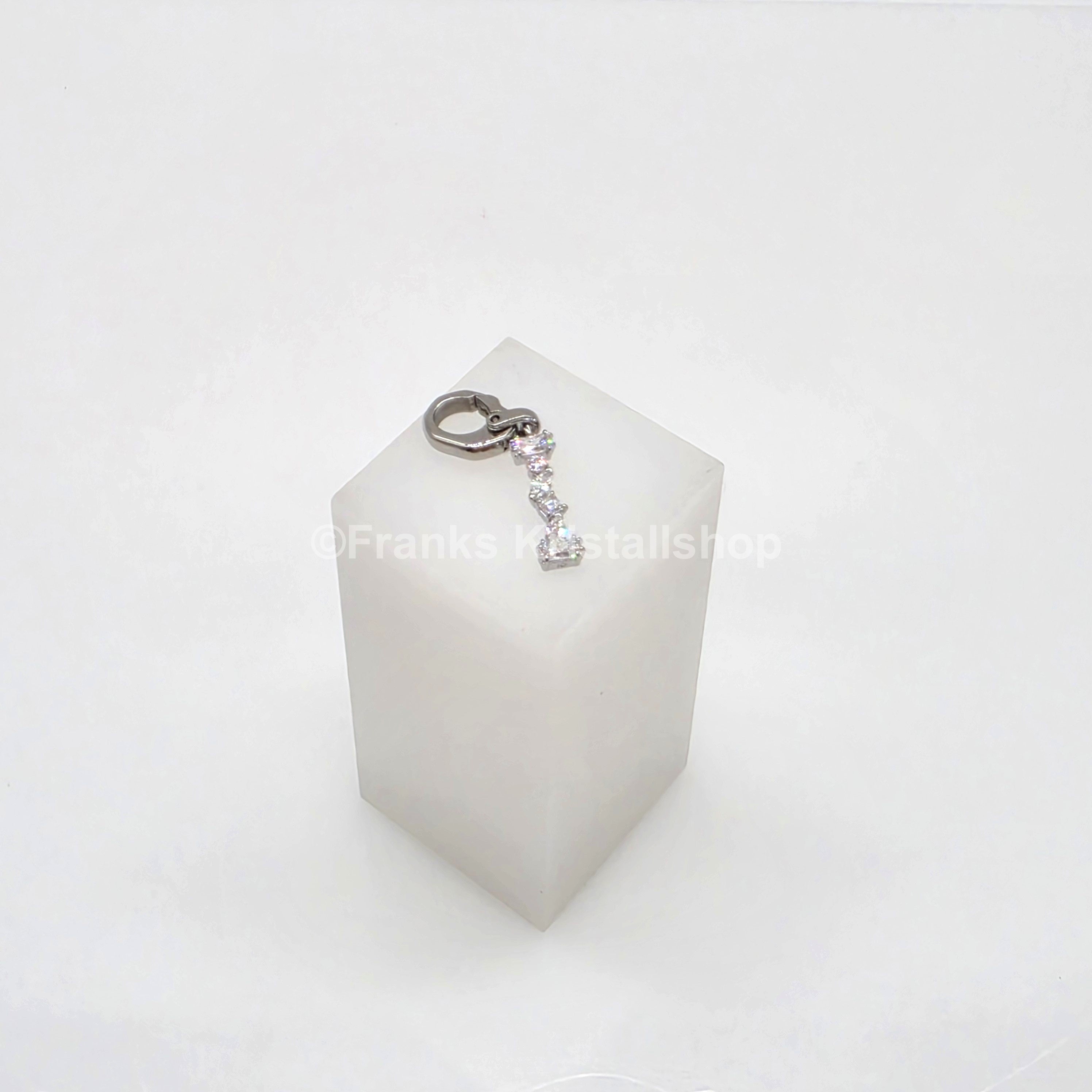 SWAROVSKI Symbolica Charm Buchstabe Anhänger A - Z, Weiß, Rhodiniert