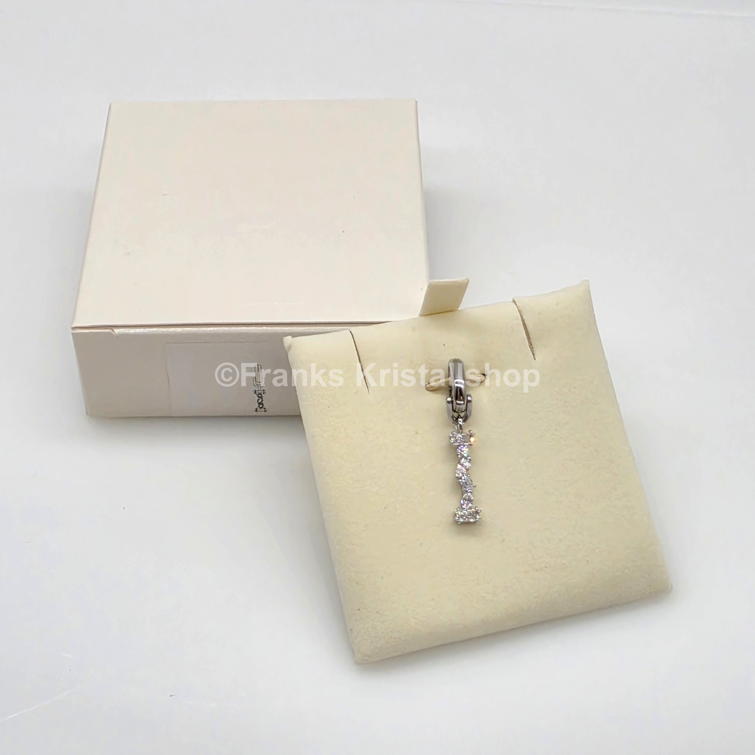 SWAROVSKI Symbolica Charm Buchstabe Anhänger A - Z, Weiß, Rhodiniert
