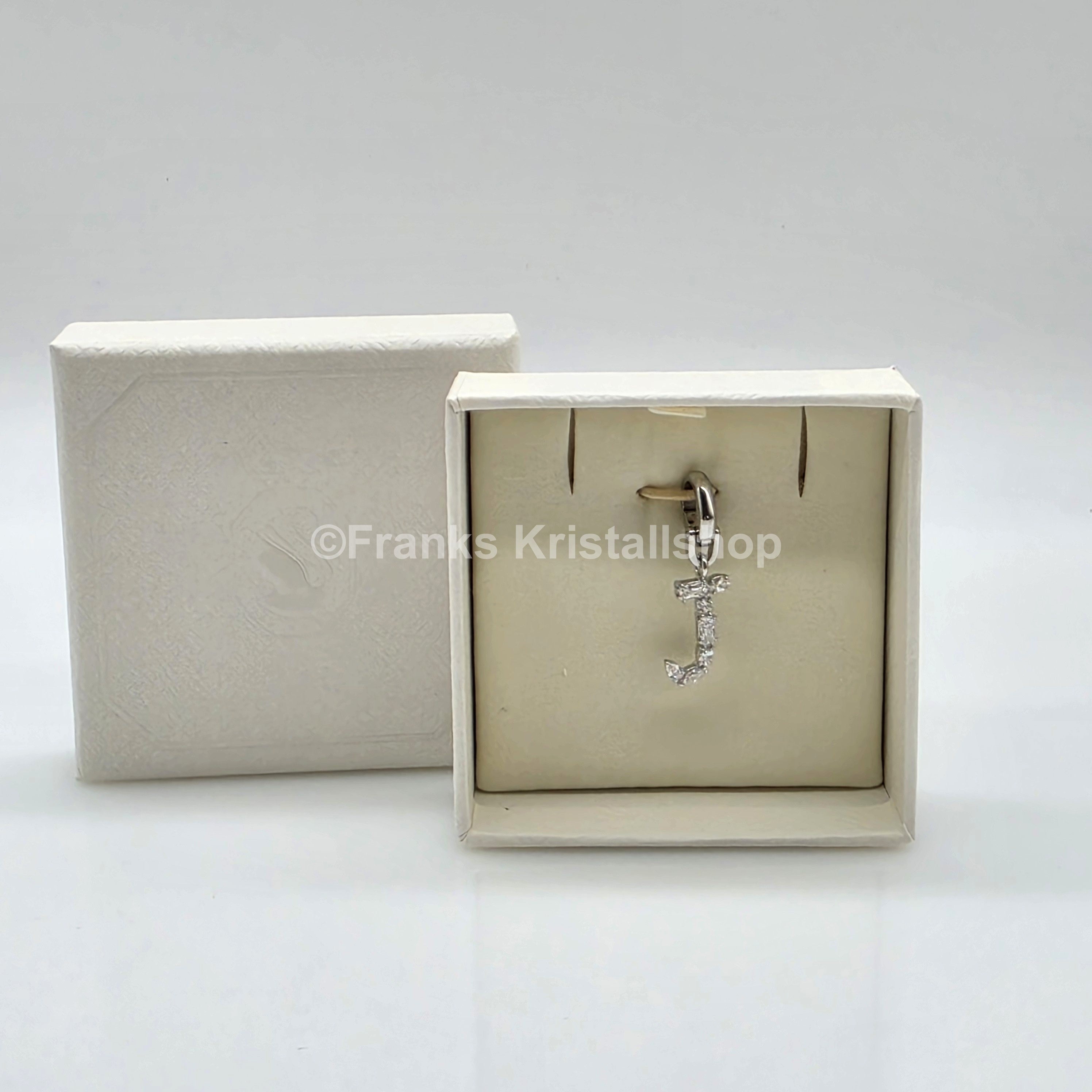SWAROVSKI Symbolica Charm Buchstabe Anhänger A - Z, Weiß, Rhodiniert