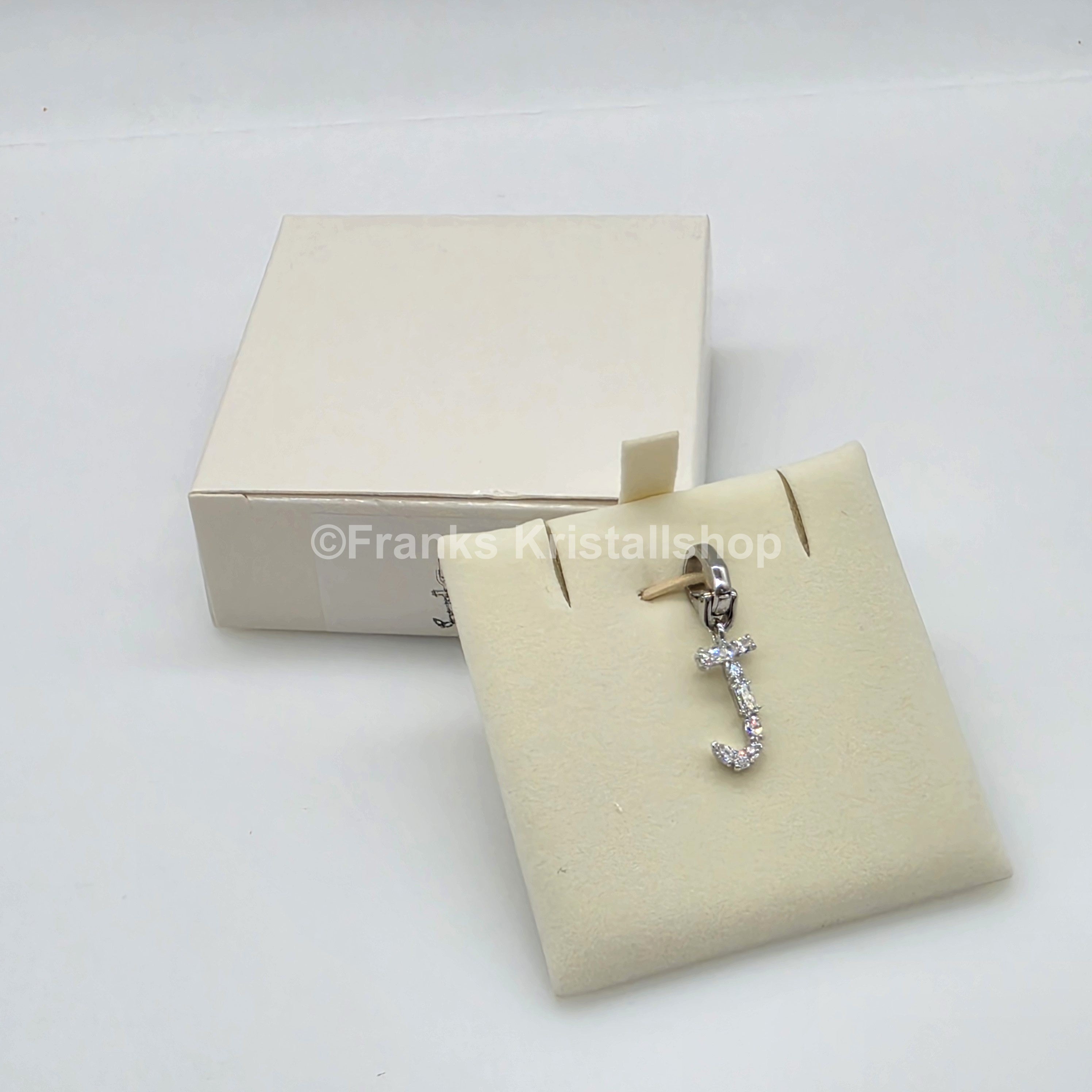 SWAROVSKI Symbolica Charm Buchstabe Anhänger A - Z, Weiß, Rhodiniert
