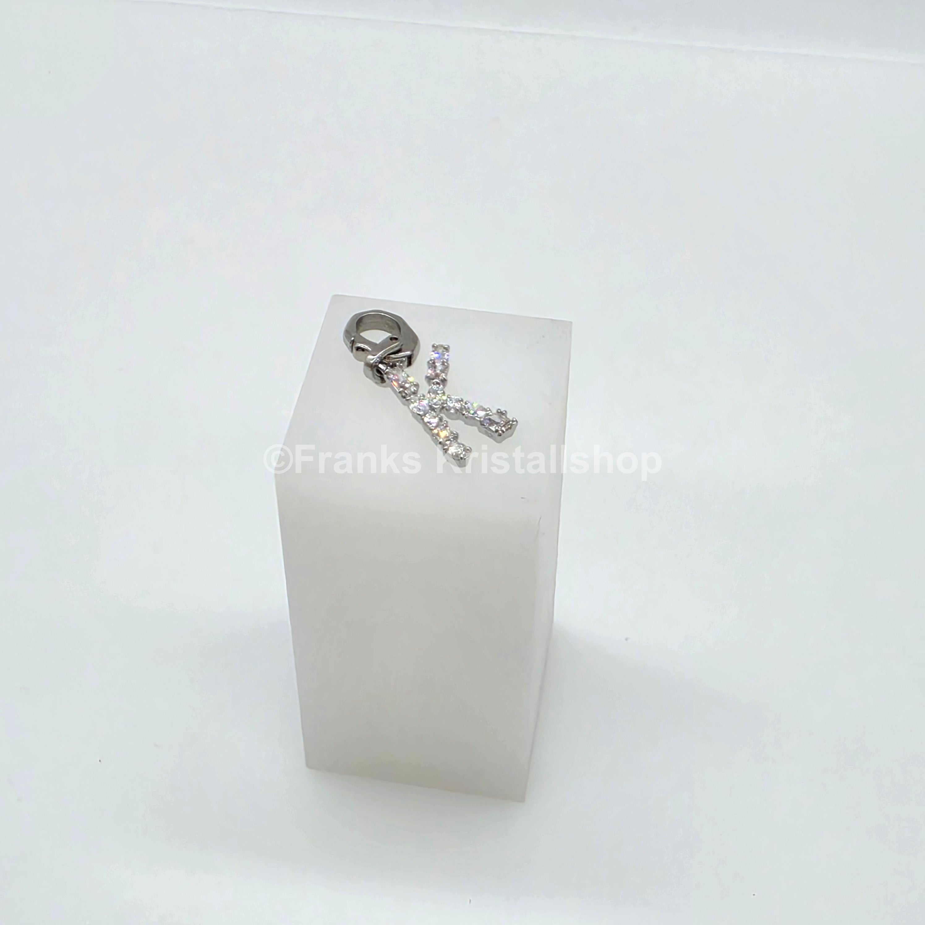SWAROVSKI Symbolica Charm Buchstabe Anhänger A - Z, Weiß, Rhodiniert