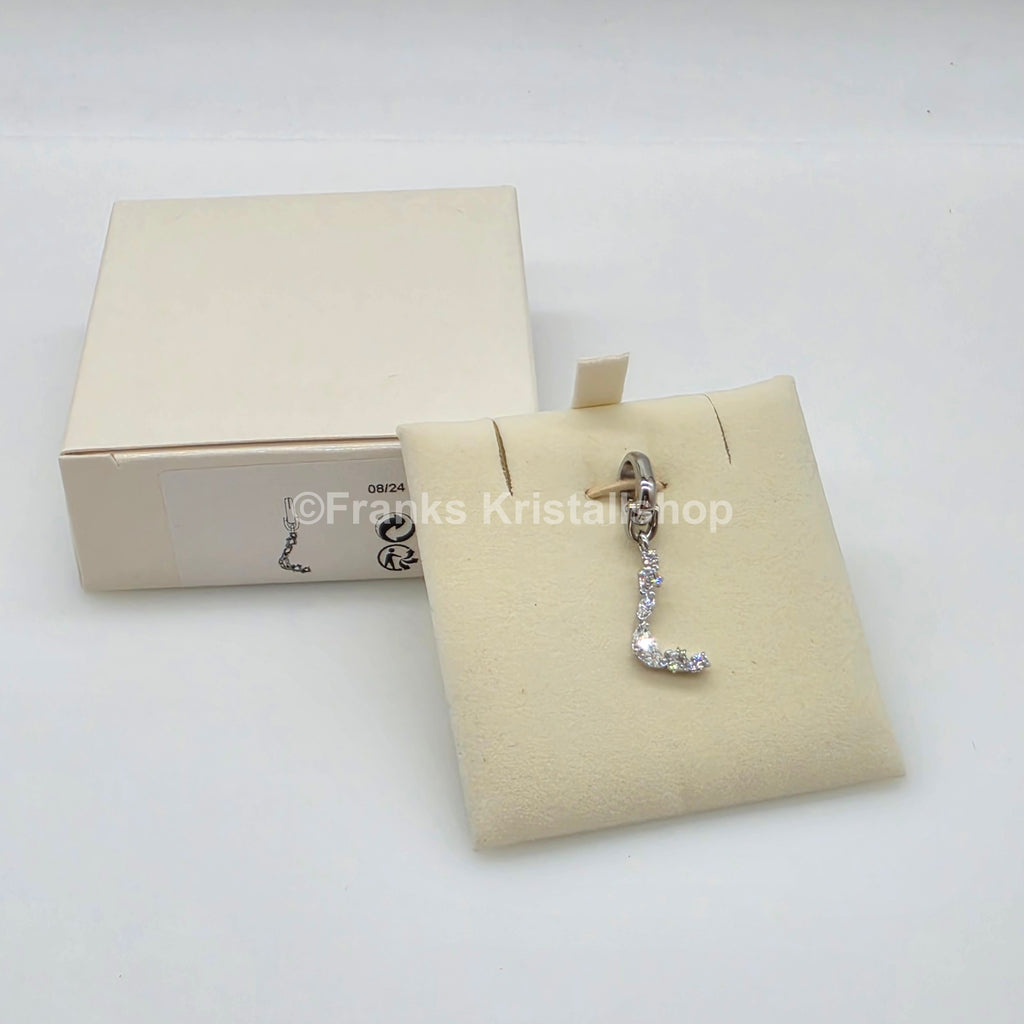 SWAROVSKI Symbolica Charm Buchstabe Anhänger A - Z, Weiß, Rhodiniert