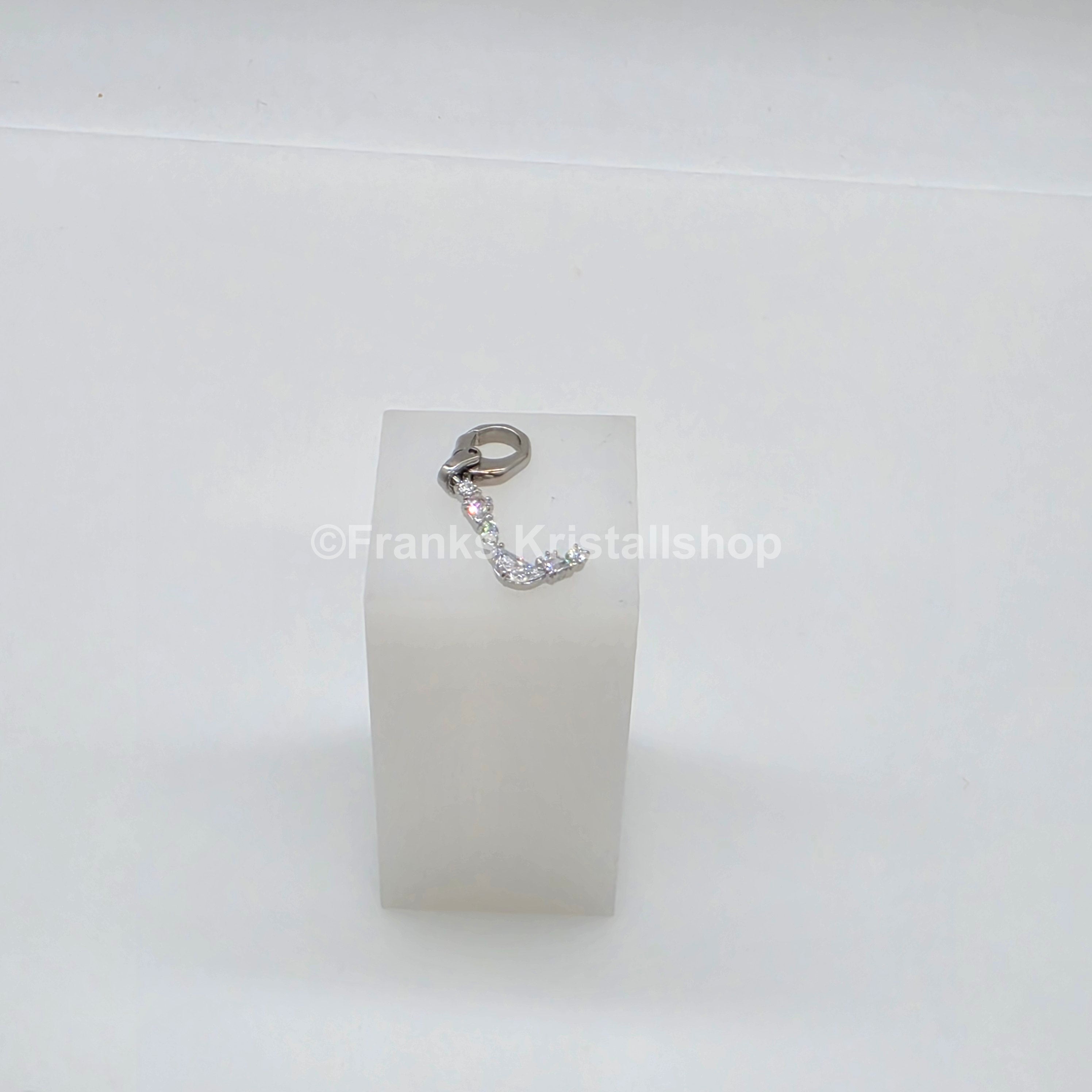 SWAROVSKI Symbolica Charm Buchstabe Anhänger A - Z, Weiß, Rhodiniert