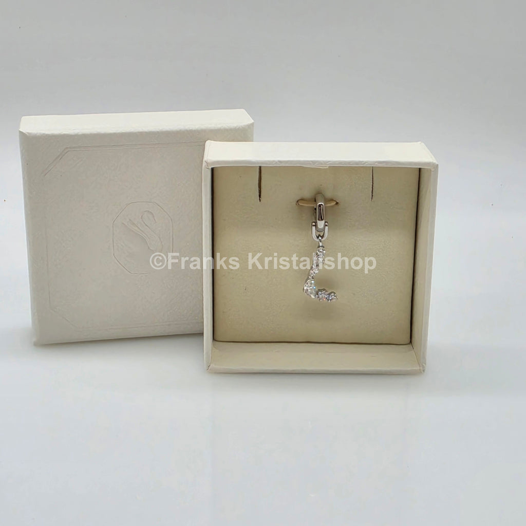 SWAROVSKI Symbolica Charm Buchstabe Anhänger A - Z, Weiß, Rhodiniert