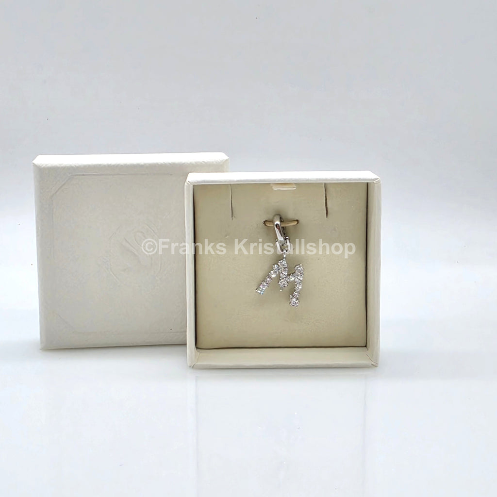SWAROVSKI Symbolica Charm Buchstabe Anhänger A - Z, Weiß, Rhodiniert