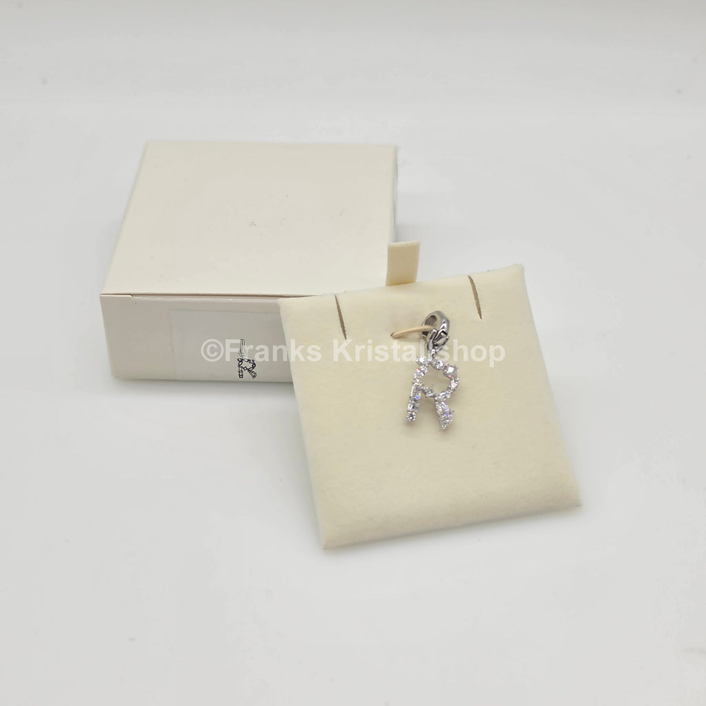 SWAROVSKI Symbolica Charm Buchstabe Anhänger A - Z, Weiß, Rhodiniert