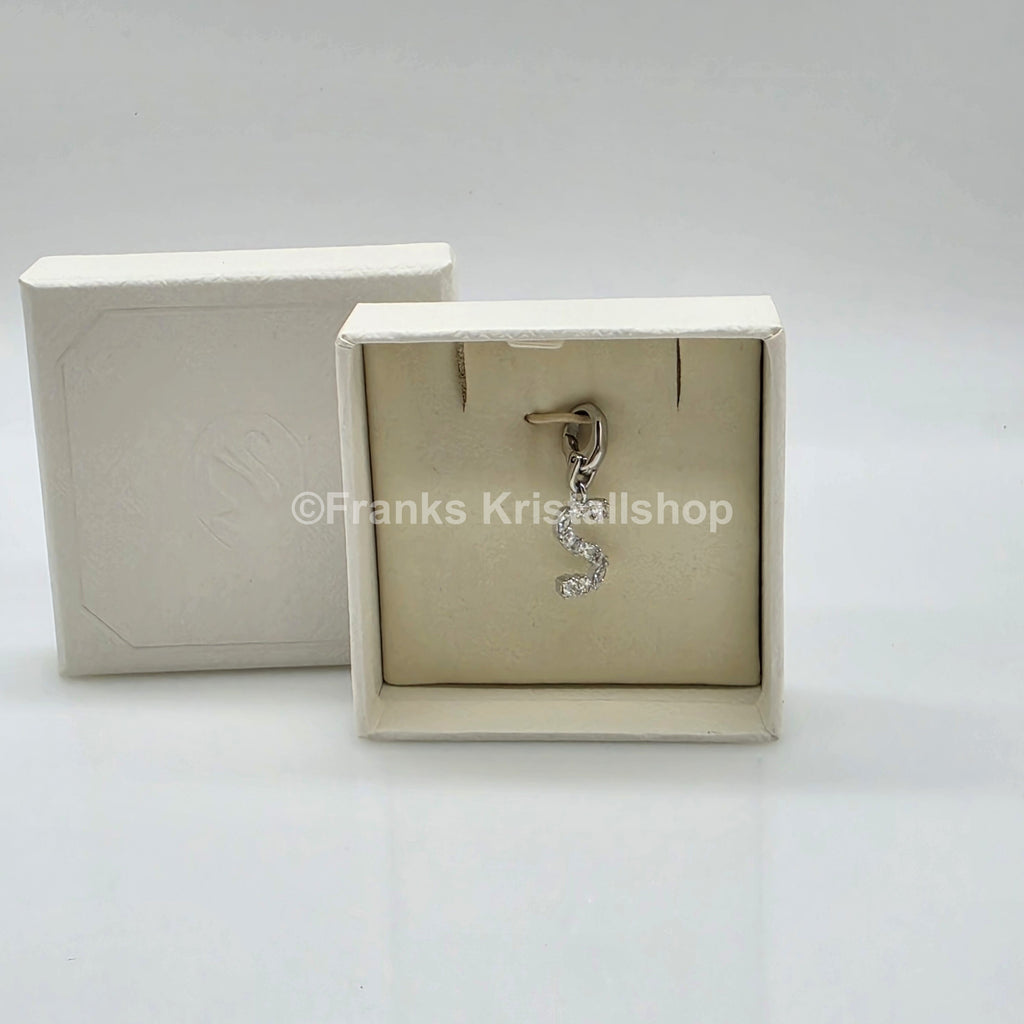SWAROVSKI Symbolica Charm Buchstabe Anhänger A - Z, Weiß, Rhodiniert