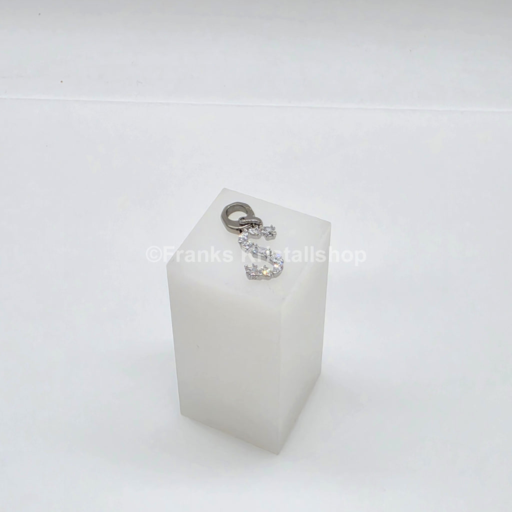 SWAROVSKI Symbolica Charm Buchstabe Anhänger A - Z, Weiß, Rhodiniert