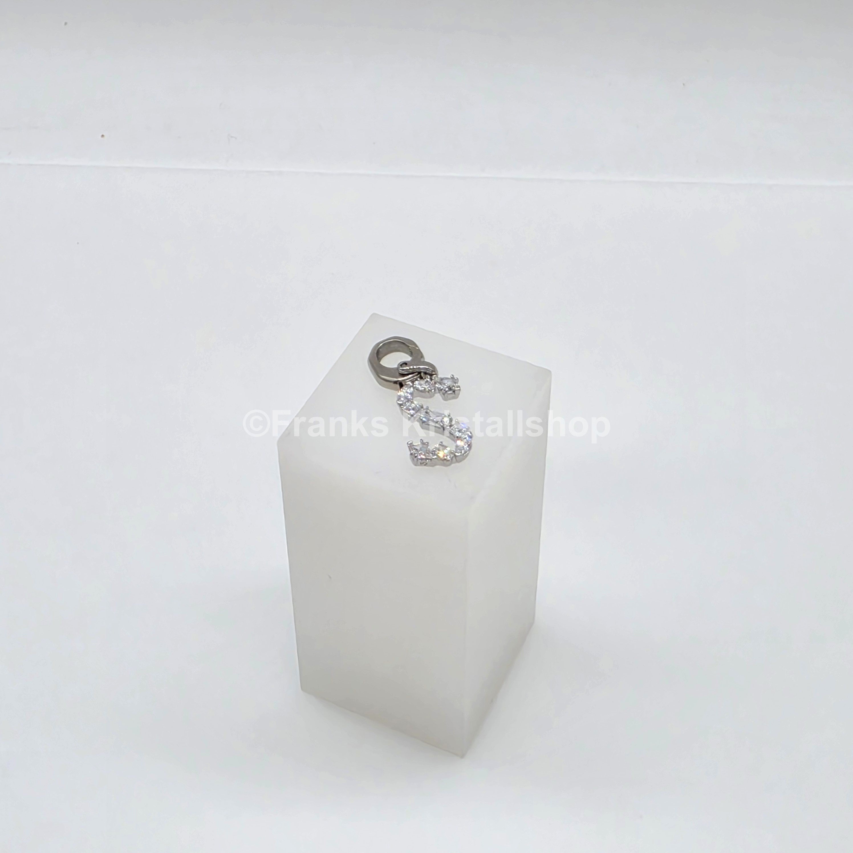 SWAROVSKI Symbolica Charm Buchstabe Anhänger A - Z, Weiß, Rhodiniert