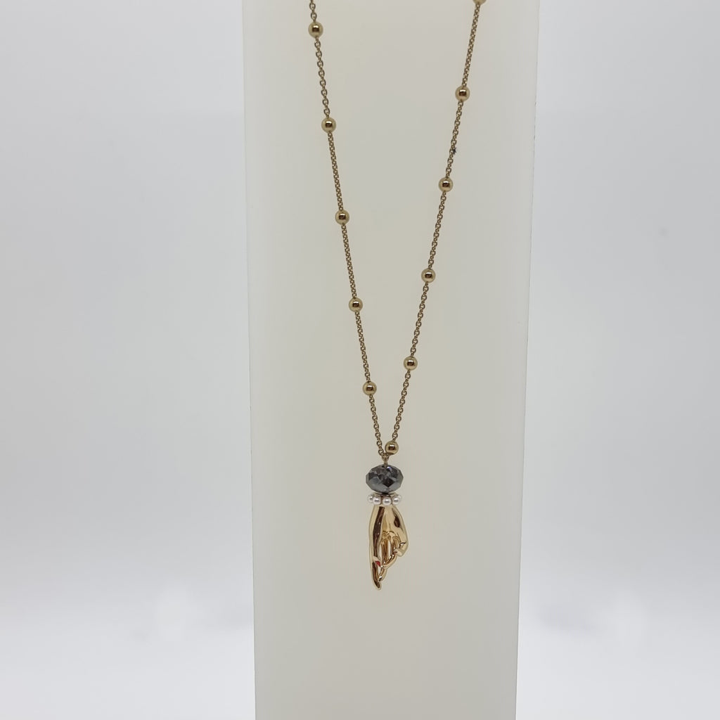 SWAROVSKI Halskette Tarot Magic Hand Halskette, Goldlegierungsschicht 5490909
