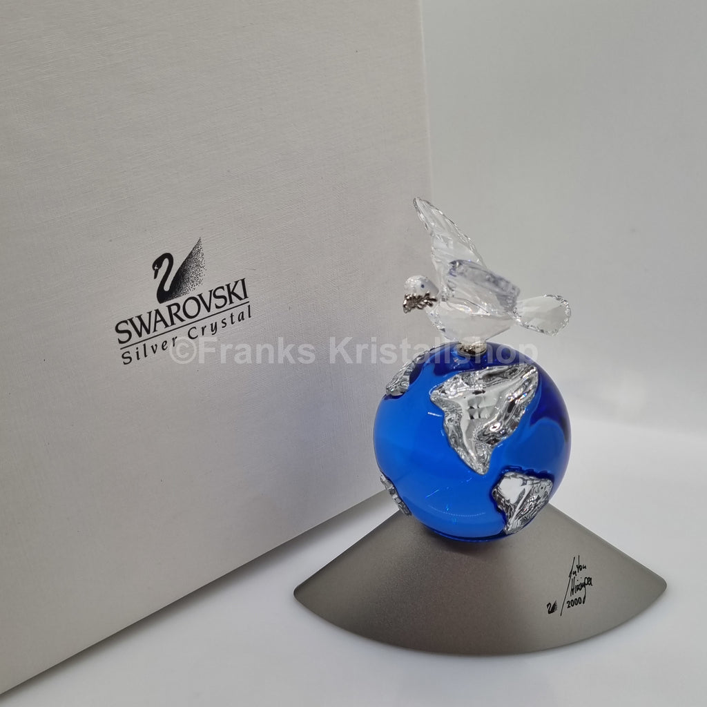 SWAROVSKI Taube auf Weltkugel UNICEF 2000 Millenium Planet 238985