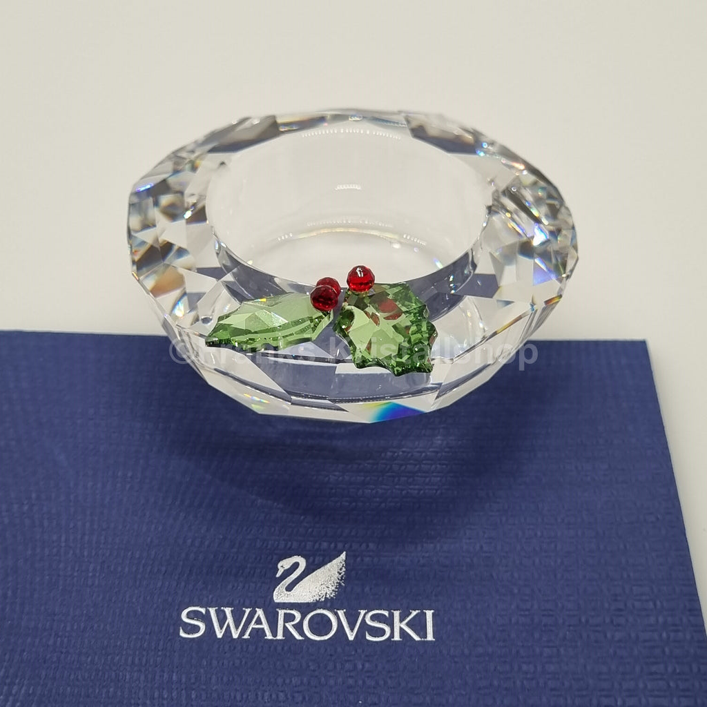 SWAROVSKI Stechpalme Kerzenständer Teelicht Holly Leaf  867401