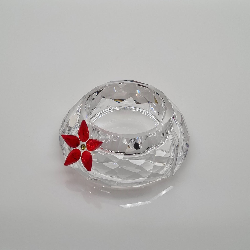 SWAROVSKI Kerzenständer Teelicht Weihnachtstern Poinsettia 895391
