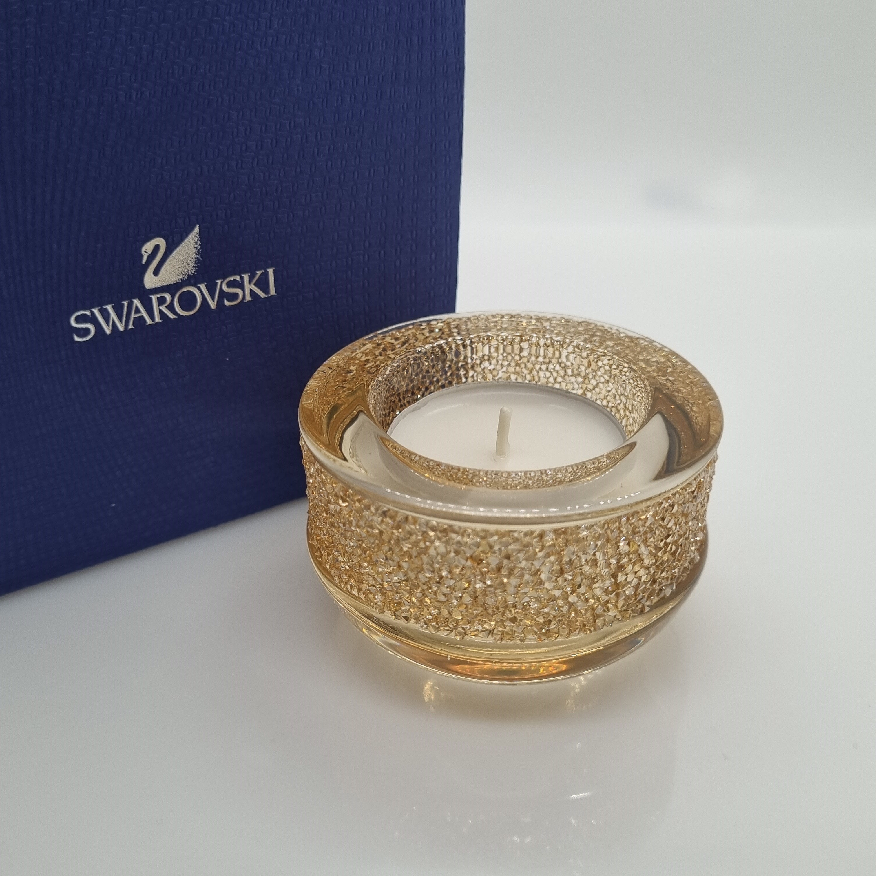 SWAROVSKI Teelicht Shimmer Golden Shadow 5108877 oU