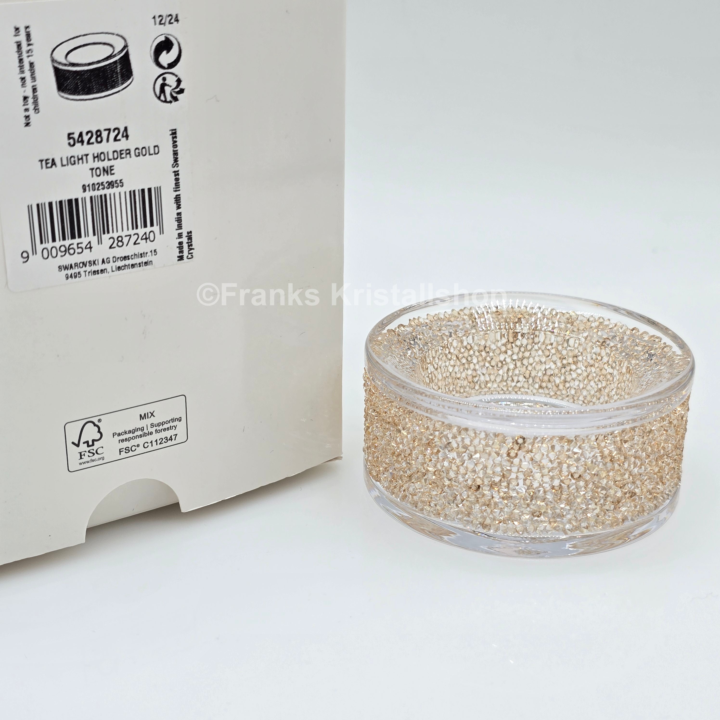 SWAROVSKI Teelicht Shimmer Goldfarben 5428724