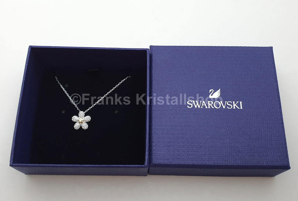 SWAROVSKI Tough Halskette Blume Blüte Weiß, Rhodiniert 5136830  oU