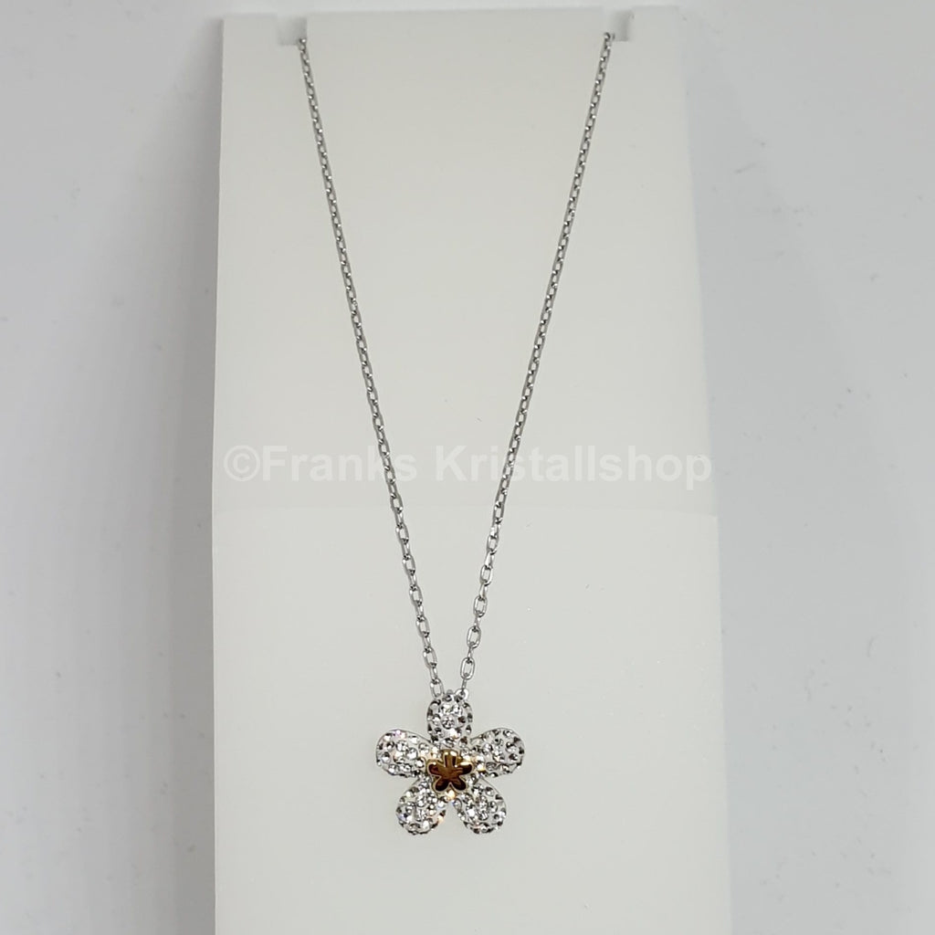SWAROVSKI Tough Halskette Blume Blüte Weiß, Rhodiniert 5136830  oU