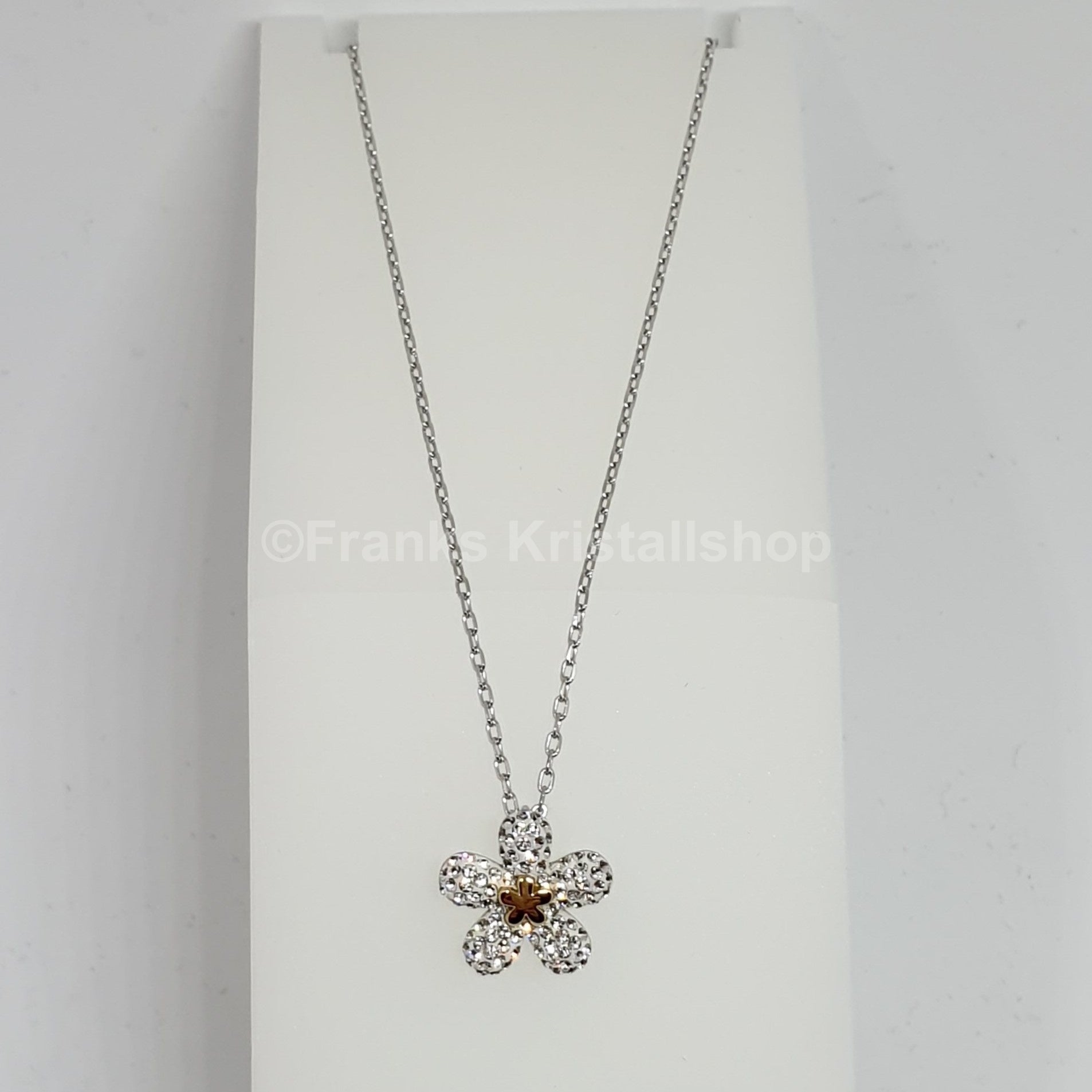 SWAROVSKI Tough Halskette Blume Blüte Weiß, Rhodiniert 5136830  oU