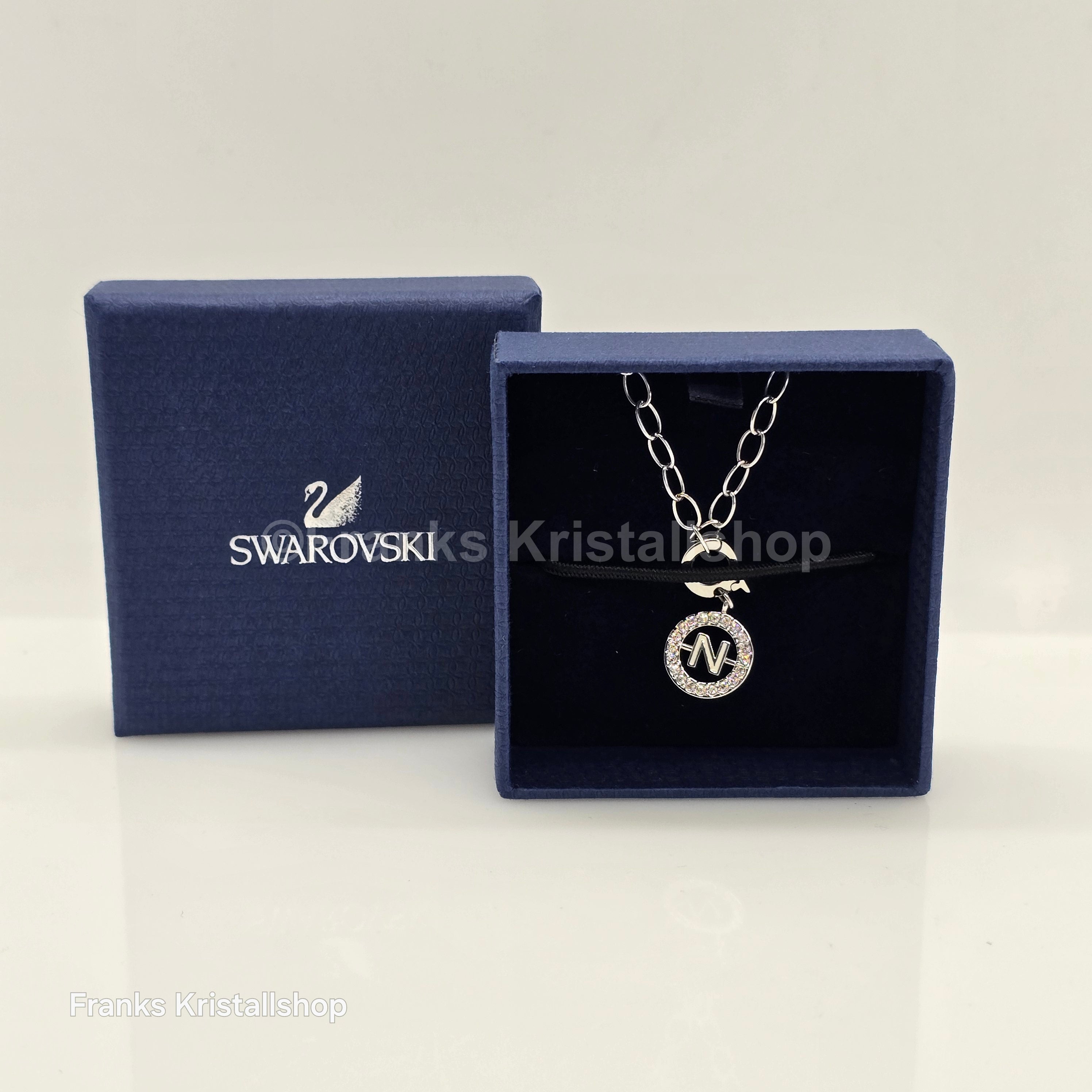 SWAROVSKI Swarovski Halskette mit Anhänger Buchstabe N Rhodiniert 5046094