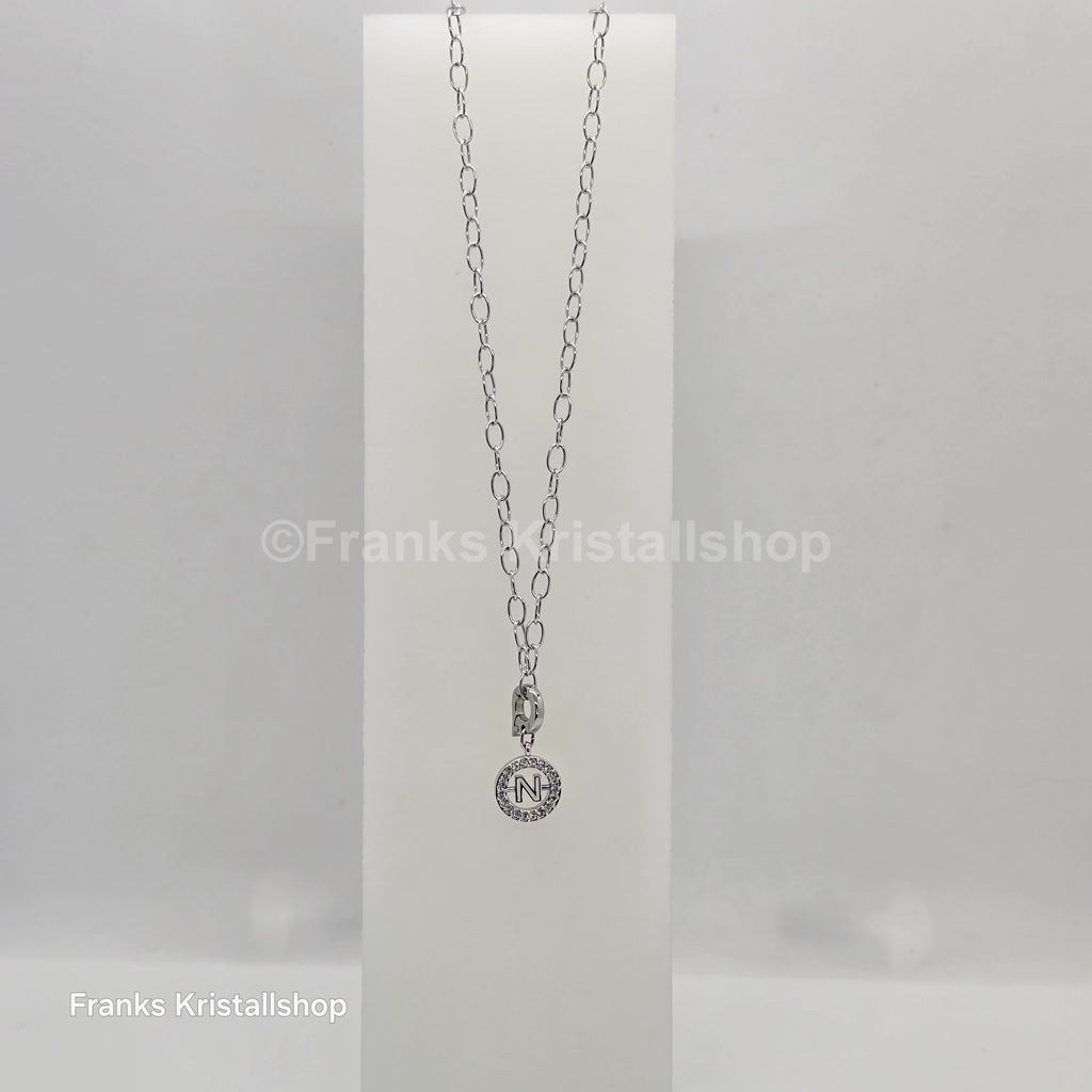 SWAROVSKI Swarovski Halskette mit Anhänger Buchstabe N Rhodiniert 5046094