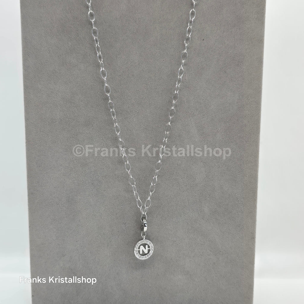 SWAROVSKI Swarovski Halskette mit Anhänger Buchstabe N Rhodiniert 5046094