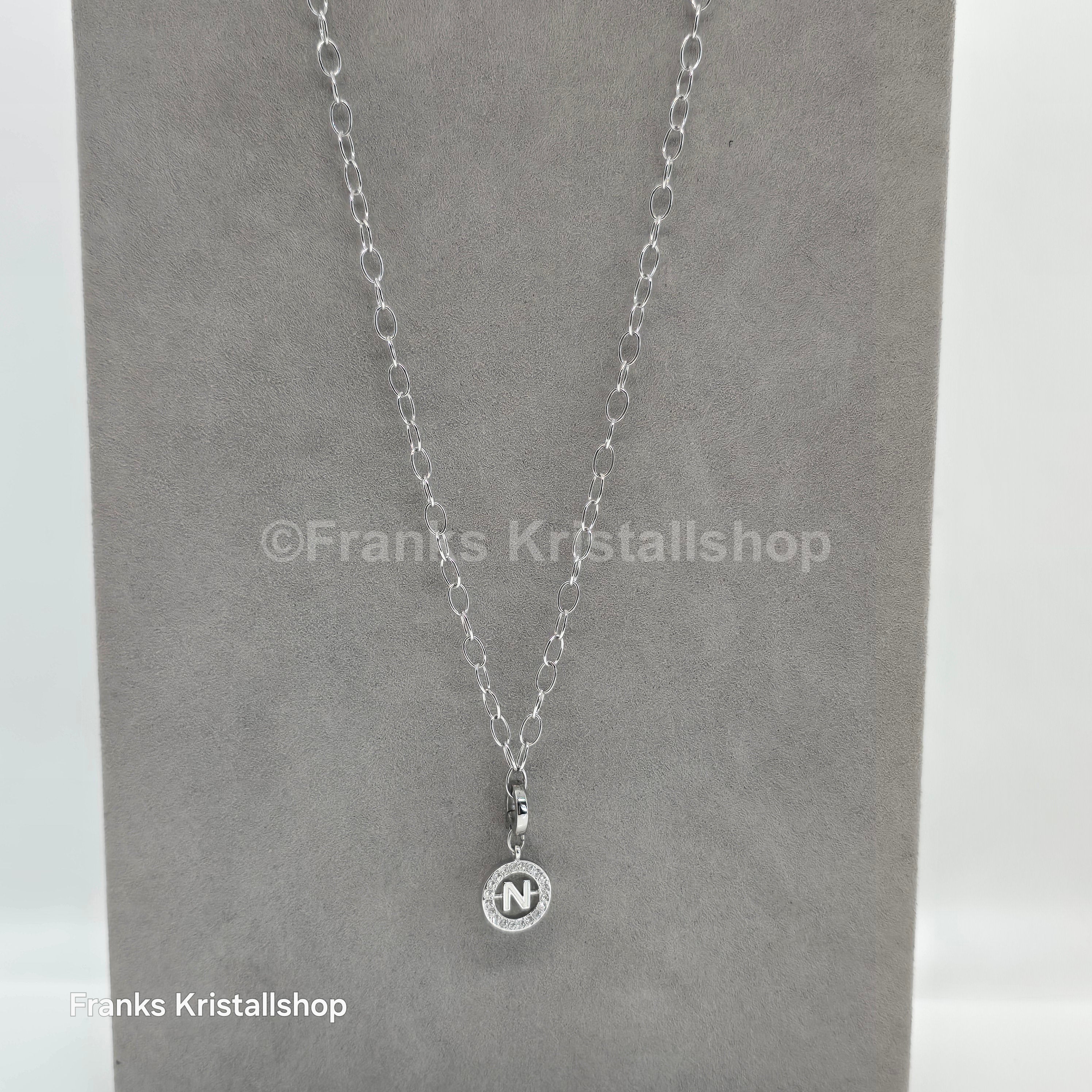 SWAROVSKI Swarovski Halskette mit Anhänger Buchstabe N Rhodiniert 5046094
