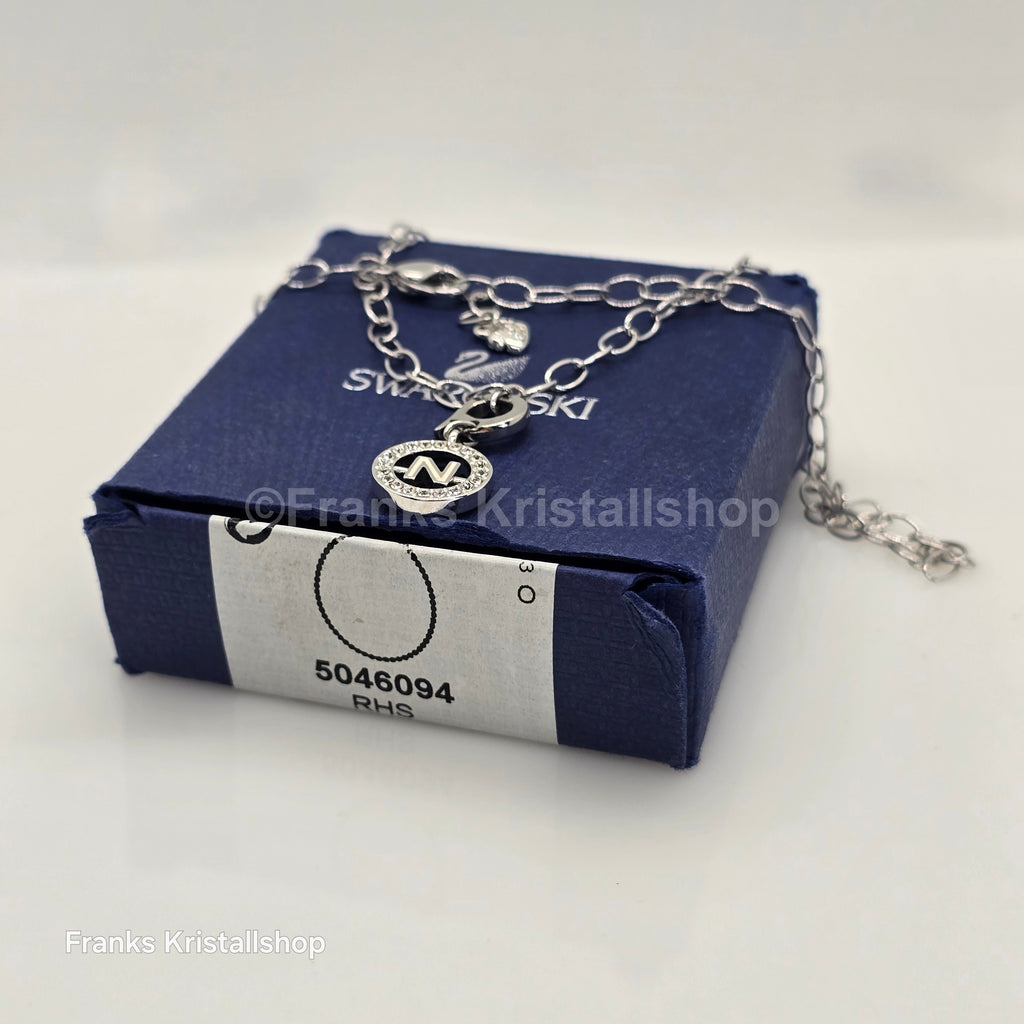 SWAROVSKI Swarovski Halskette mit Anhänger Buchstabe N Rhodiniert 5046094