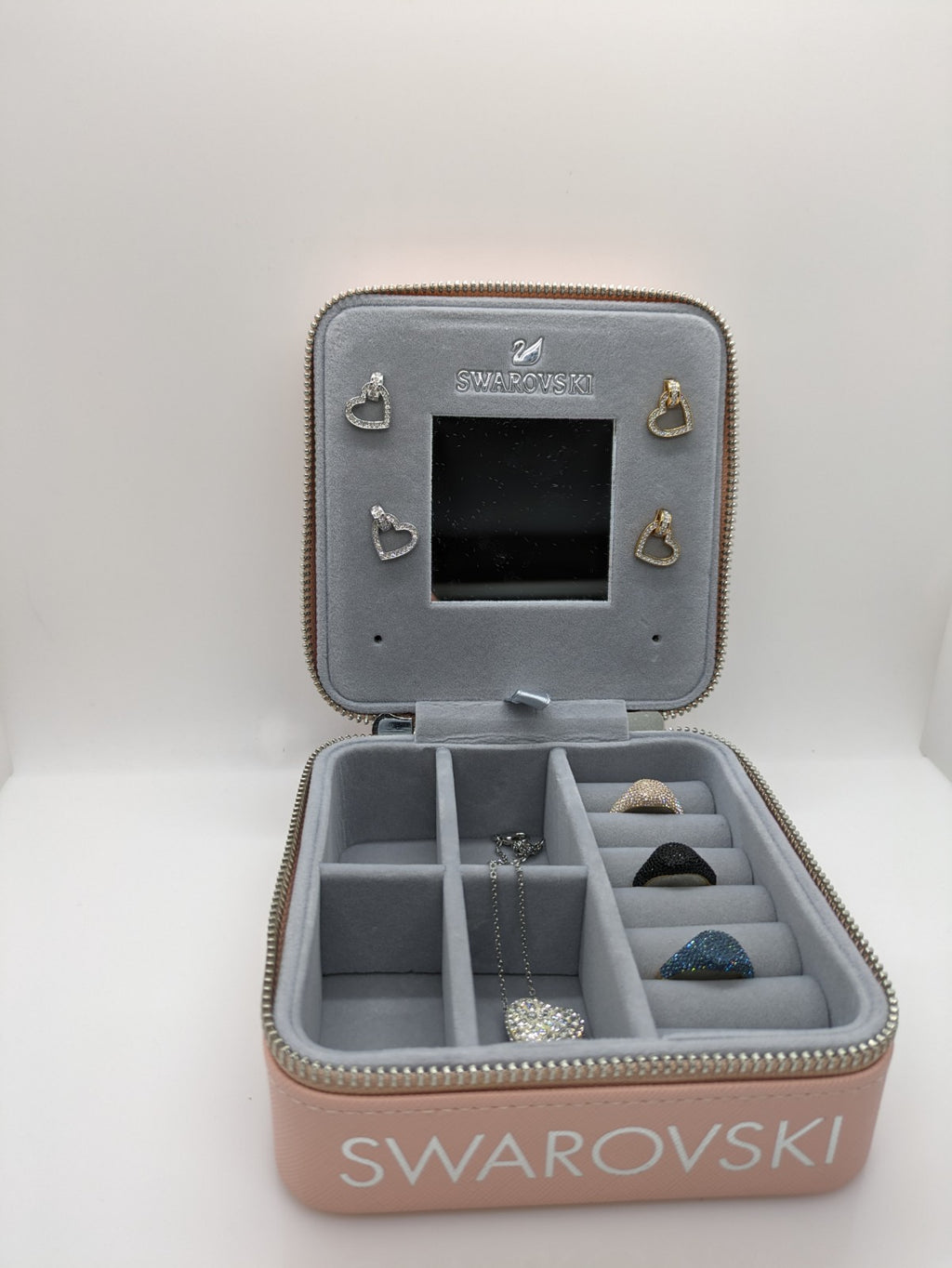SWAROVSKI Travel Jewelry Pouch Pink Schmuckbox 5551578