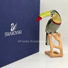 Lade das Bild in den Galerie-Viewer, SWAROVSKI Paradise Bird Tukan Black Diamond 850600 oU
