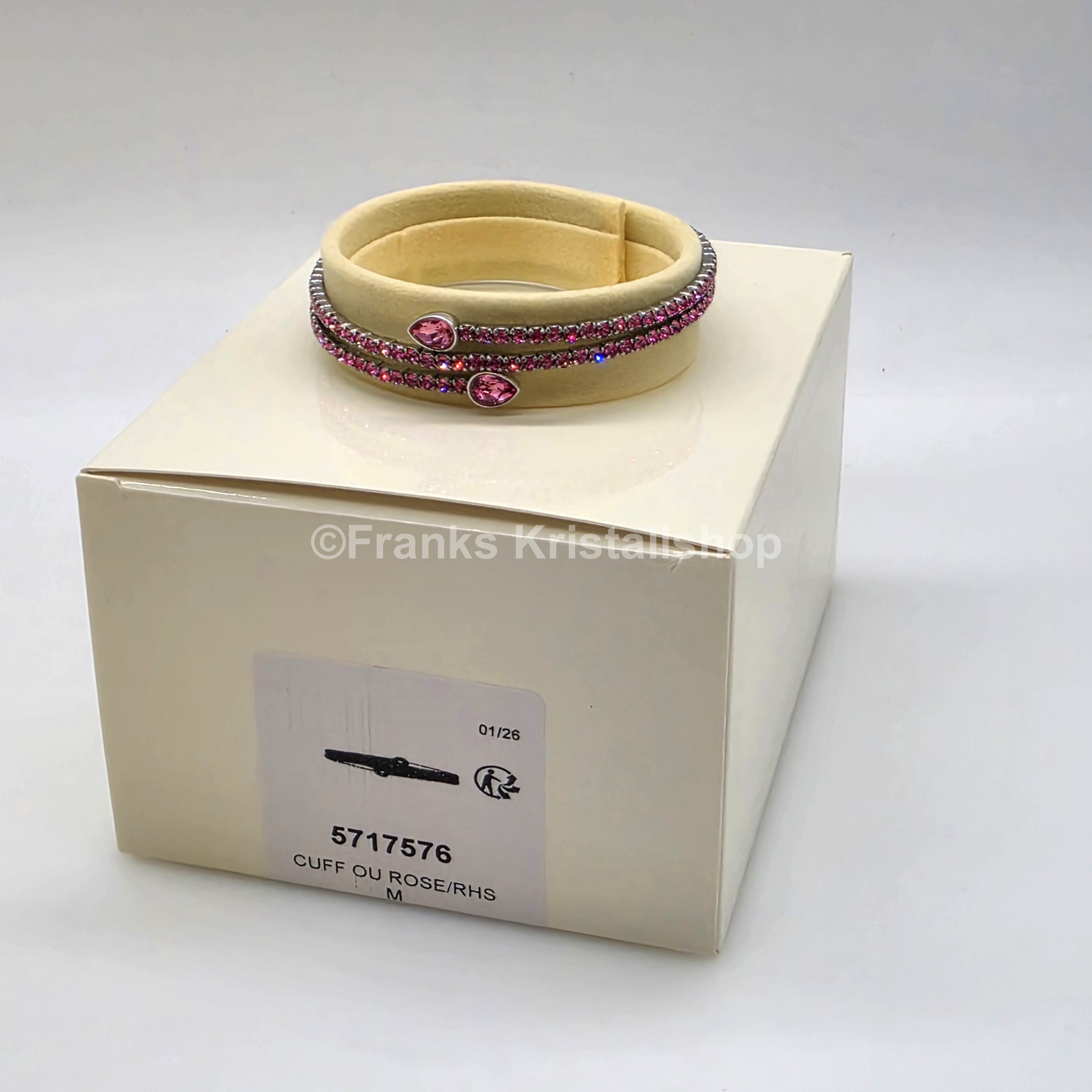 SWAROVSKI Twisty Armreif, Armband Rosa, Rhodiniert 5717576