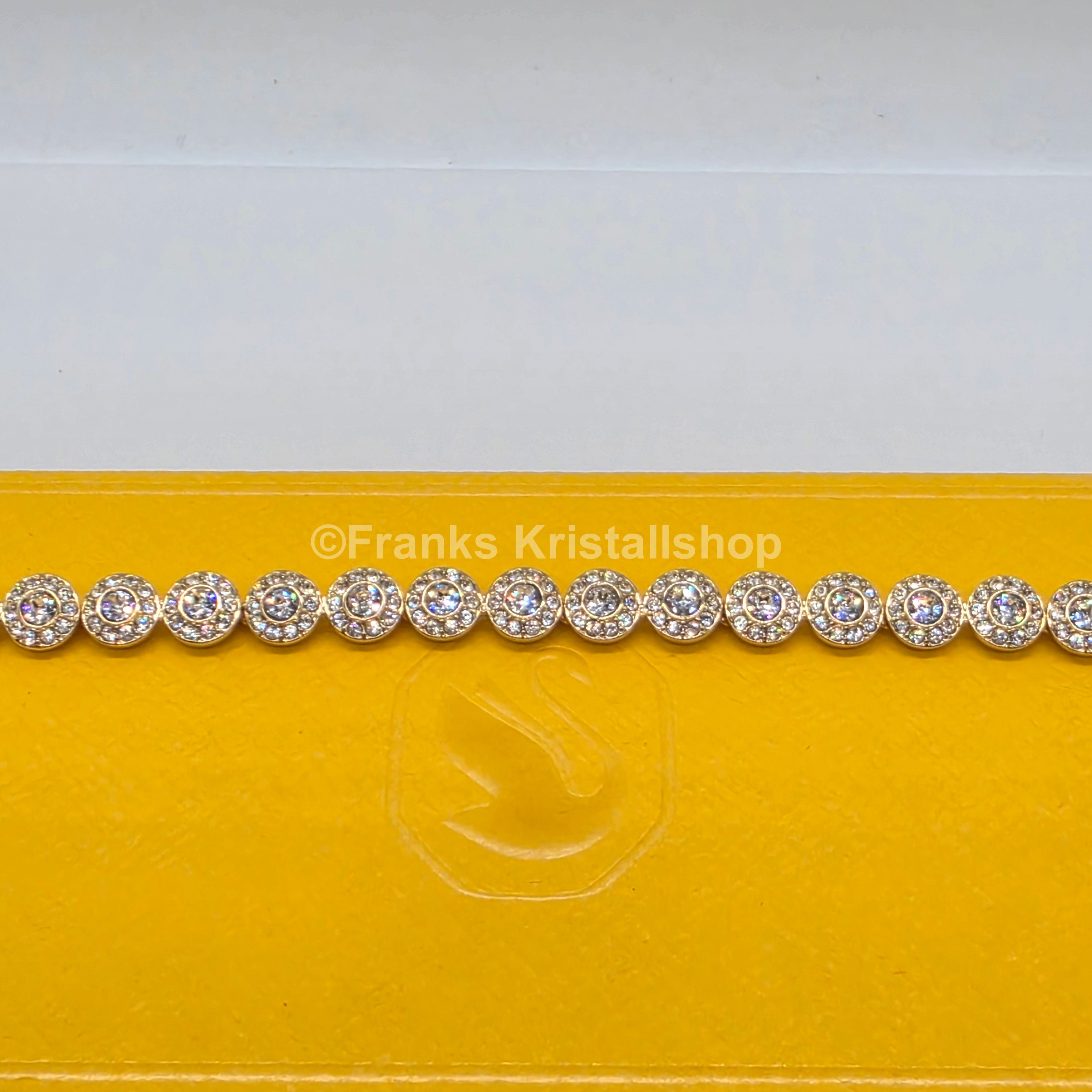 SWAROVSKI Una Angelic Armband Größe M, Weiß, Gold 5749386