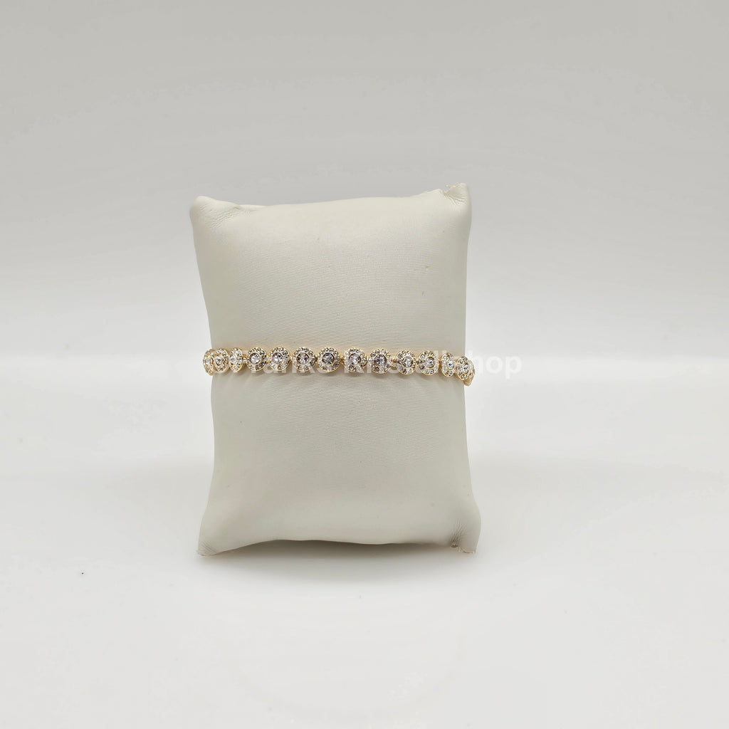SWAROVSKI Una Angelic Armband Größe M, Weiß, Gold 5749386