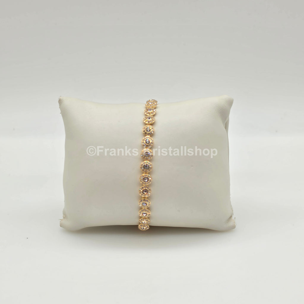 SWAROVSKI Una Angelic Armband Größe M, Weiß, Gold 5749386