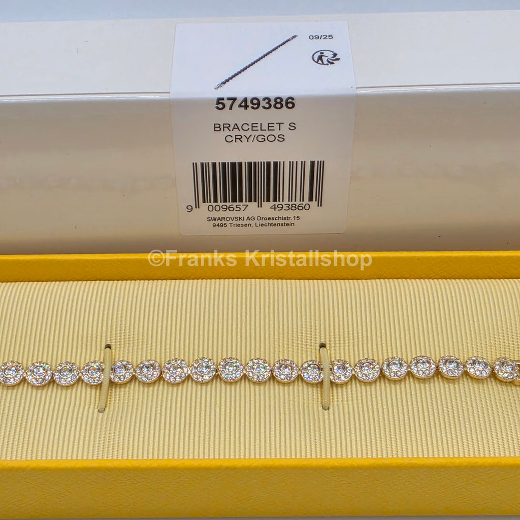 SWAROVSKI Una Angelic Armband Größe M, Weiß, Gold 5749386