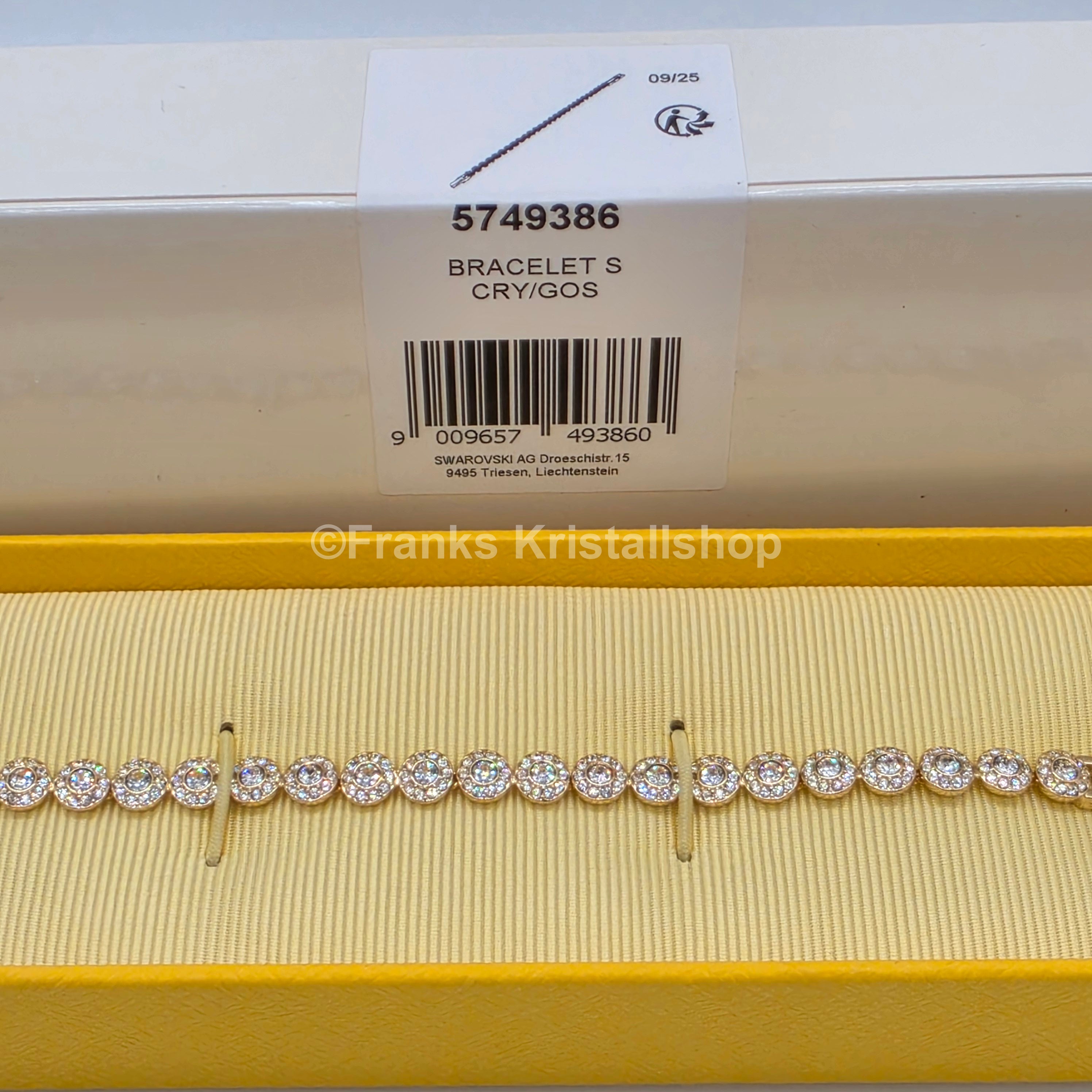 SWAROVSKI Una Angelic Armband Größe M, Weiß, Gold 5749386