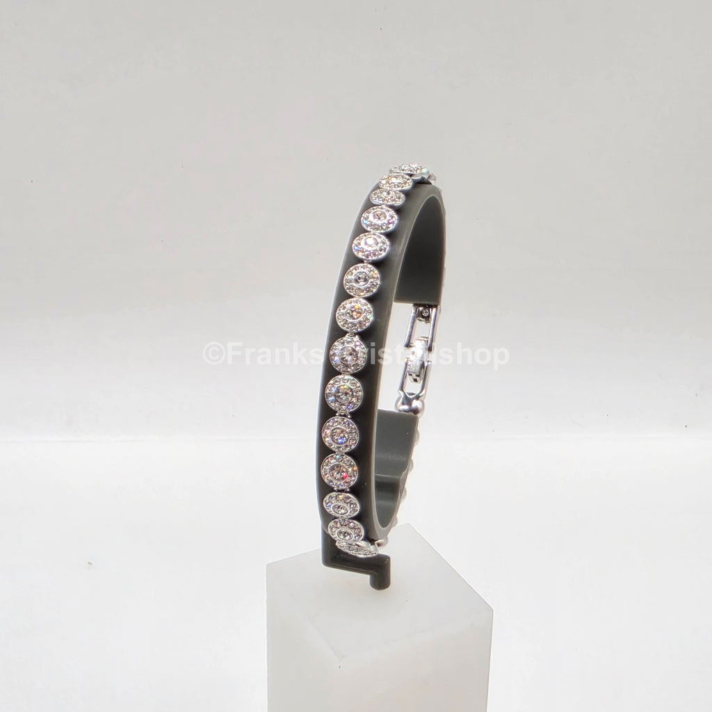 SWAROVSKI Una Angelic Armband Größe M, Weiß, Rhodiniert 5071173