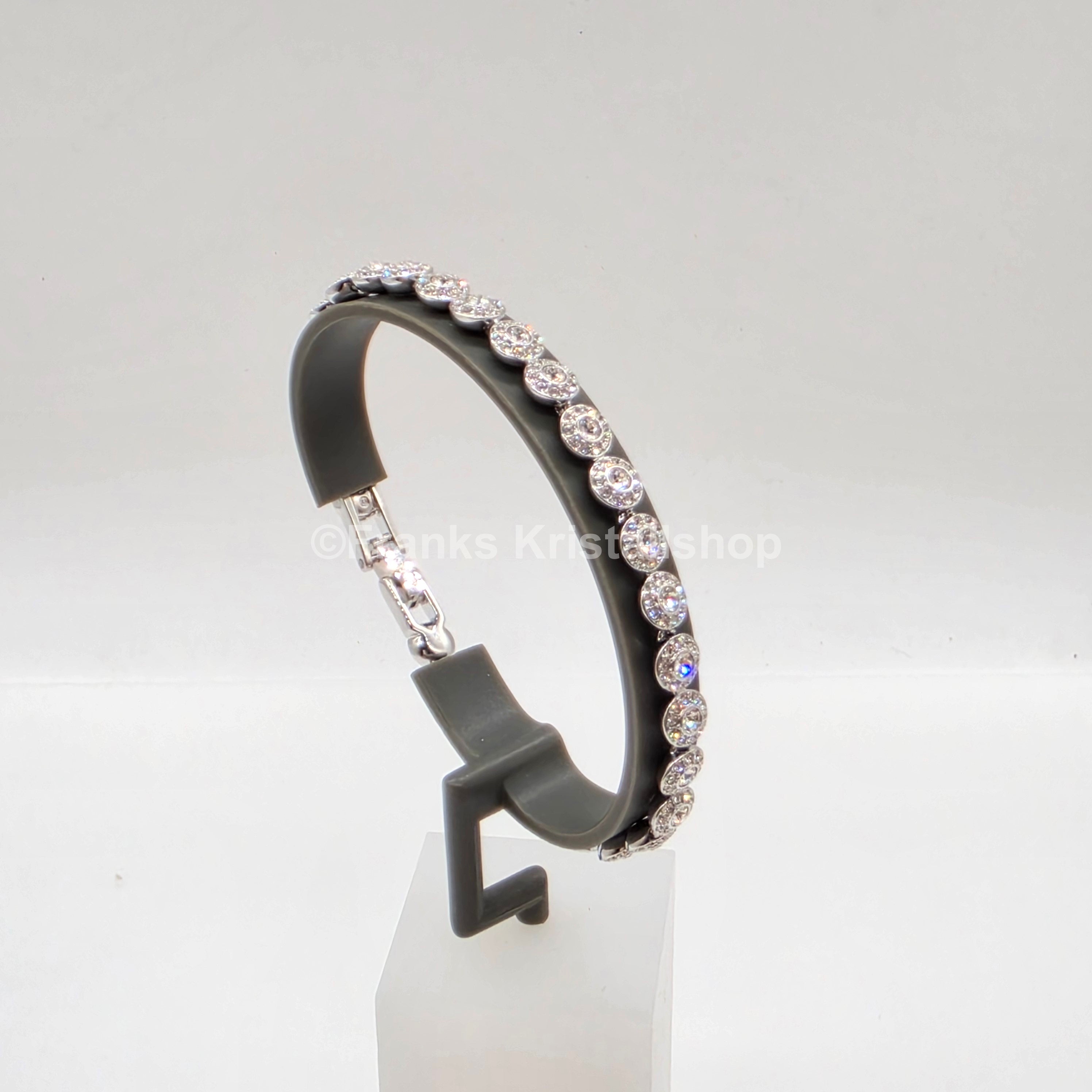 SWAROVSKI Una Angelic Armband Größe M, Weiß, Rhodiniert 5071173