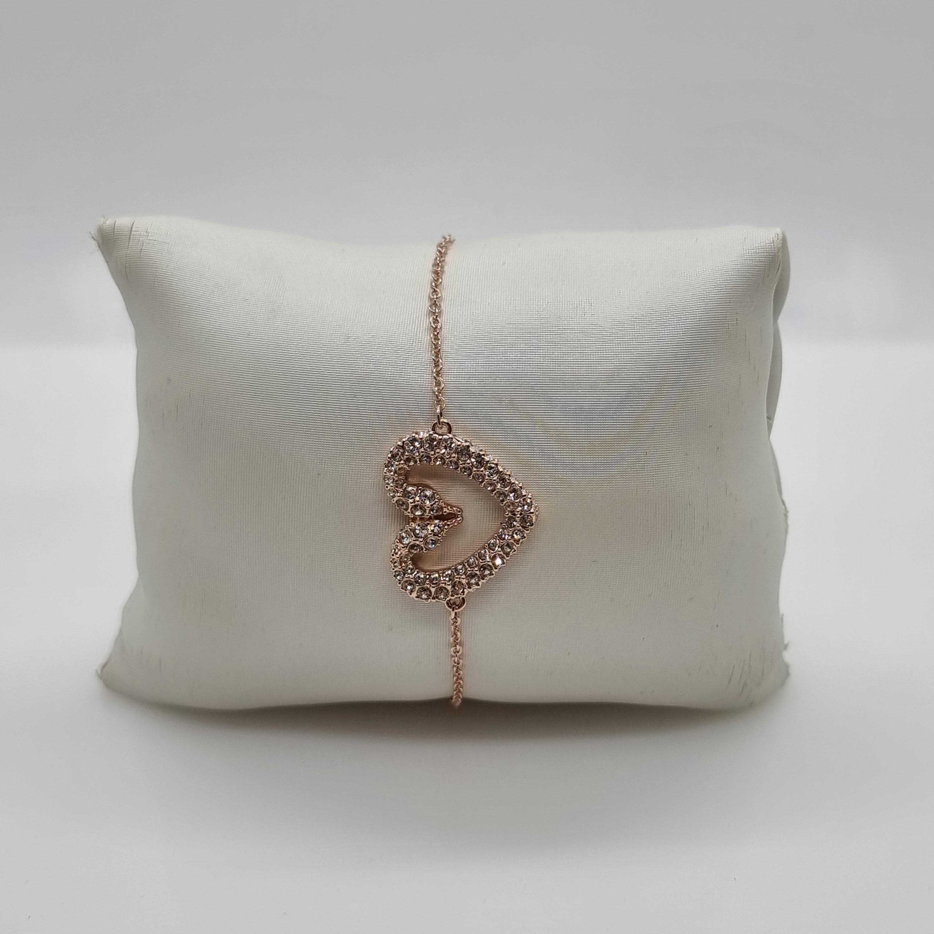 SWAROVSKI Sublima  Herz Armband Schwanenherz Mittel Weiß Roségold-Legierungsschicht 5628658